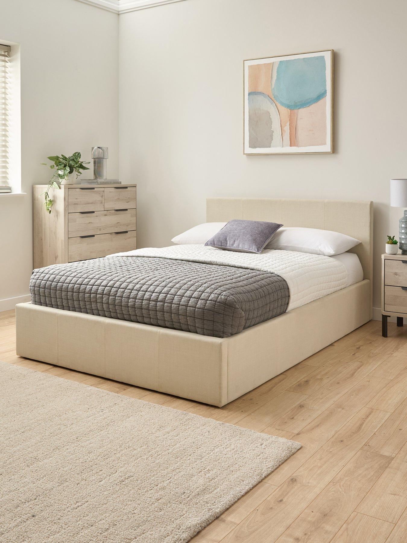 Very Home Alexis Fabric Ottoman Storage Bed with Mattress Options - FSC® Certified