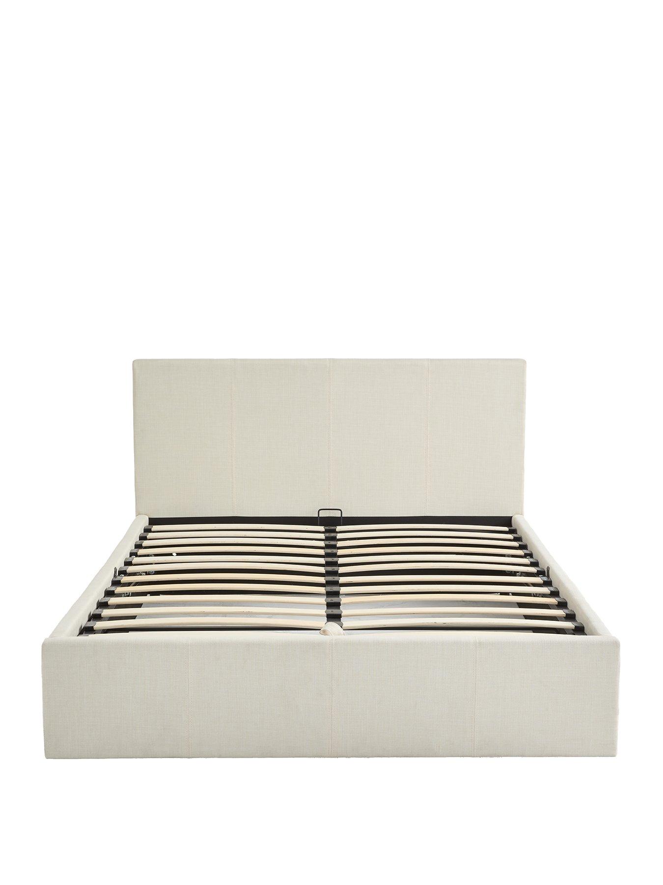 Image 2 of 7 of The Very Collection Alexis Fabric End Lift Up Ottoman Storage Bed with Mattress Options (Buy &amp; SAVE!) - Natural - FSC&reg; Certified<br /><br /><br /><br />