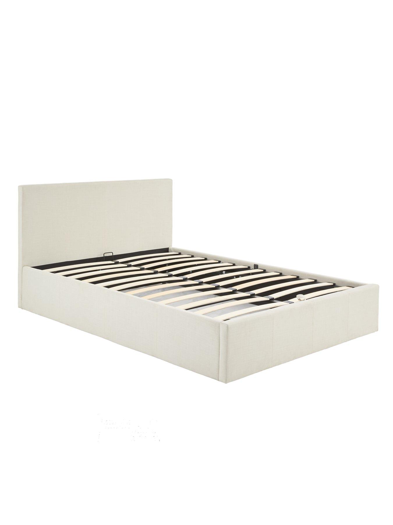 Image 3 of 7 of The Very Collection Alexis Fabric End Lift Up Ottoman Storage Bed with Mattress Options (Buy &amp; SAVE!) - Natural - FSC&reg; Certified<br /><br /><br /><br />