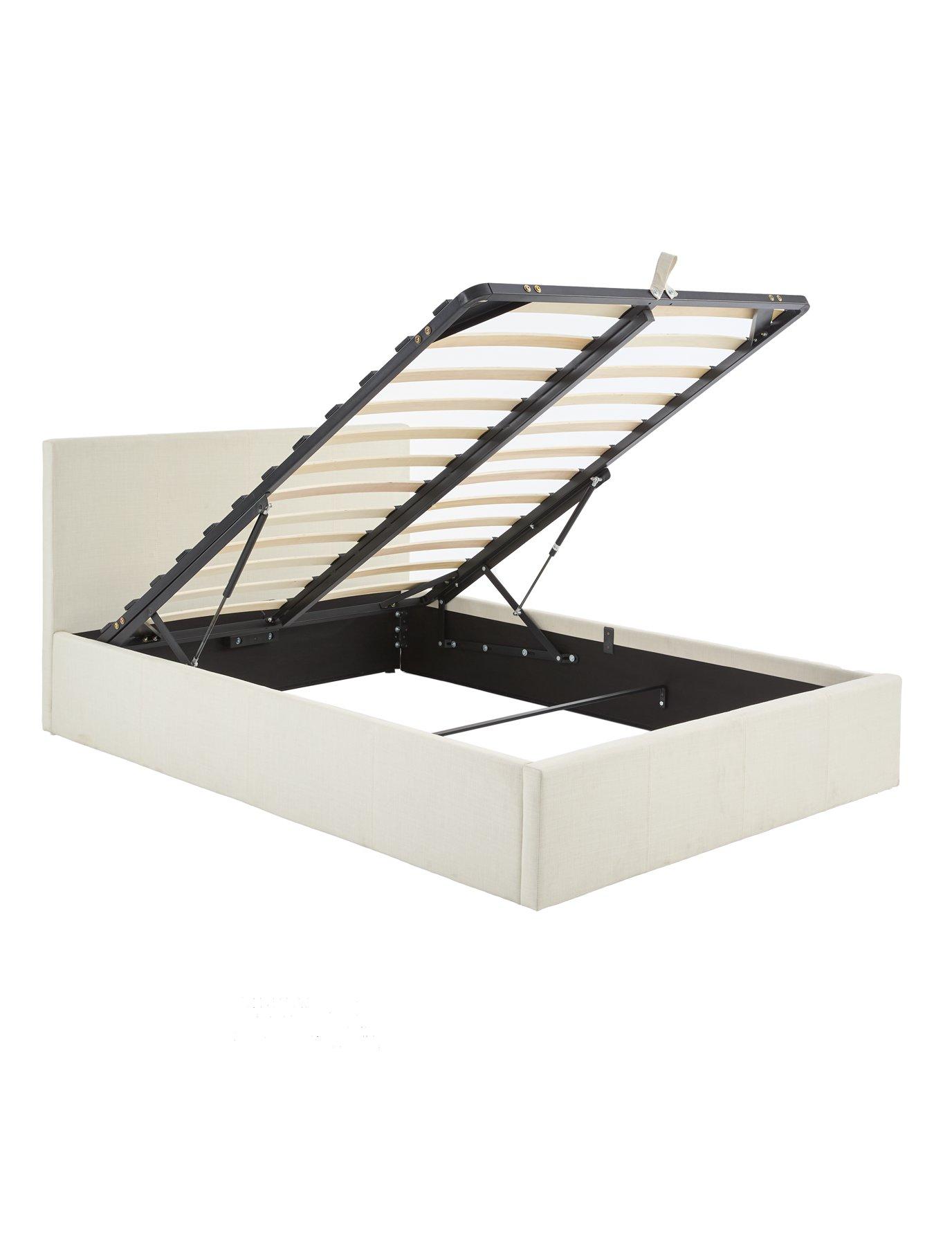 Image 4 of 7 of The Very Collection Alexis Fabric End Lift Up Ottoman Storage Bed with Mattress Options (Buy &amp; SAVE!) - Natural - FSC&reg; Certified<br /><br /><br /><br />
