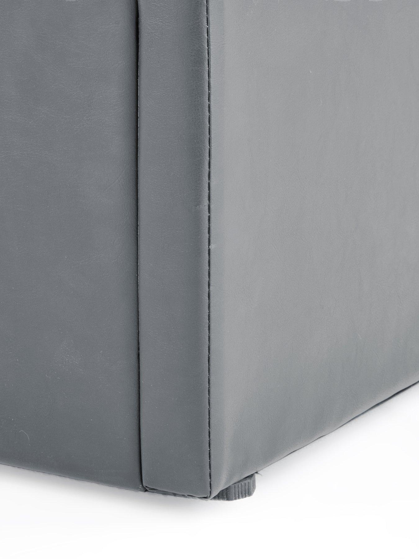 Image 6 of 7 of The Very Collection Marston Faux Leather Side Lift Up Storage Ottoman Bed with Mattress Options (Buy and SAVE!) - Grey - FSC&reg; Certified