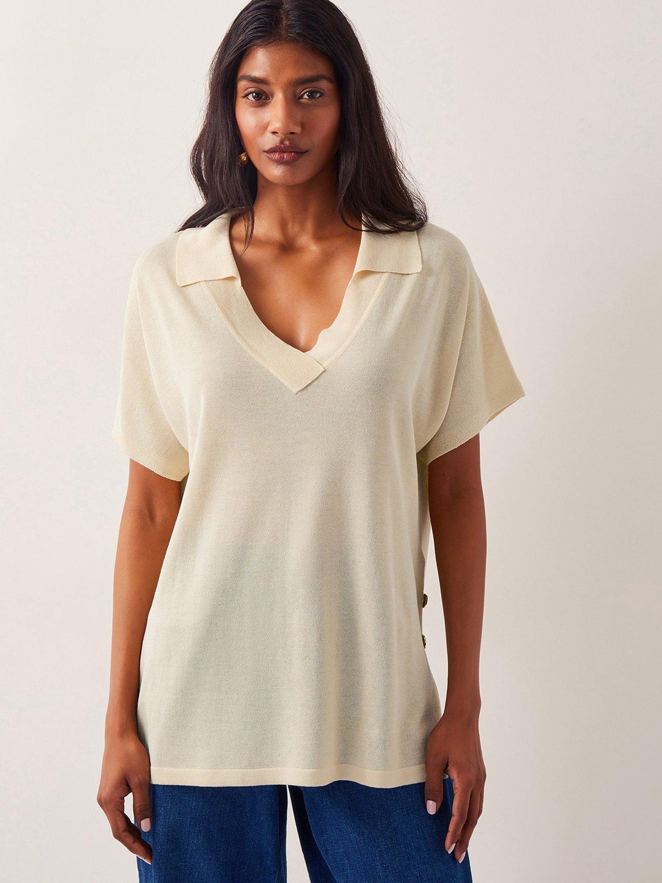 Image 1 of 5 of Monsoon Cloe Collar Jumper - Yellow