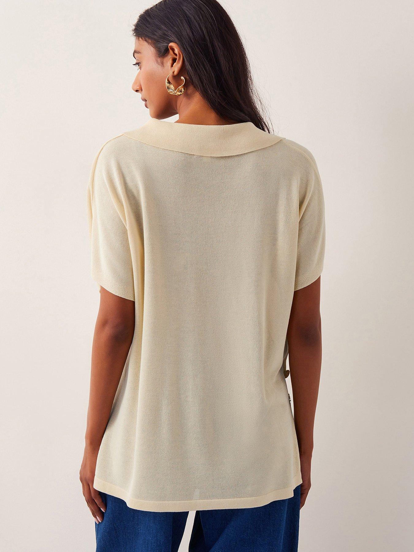 Image 2 of 5 of Monsoon Cloe Collar Jumper - Yellow