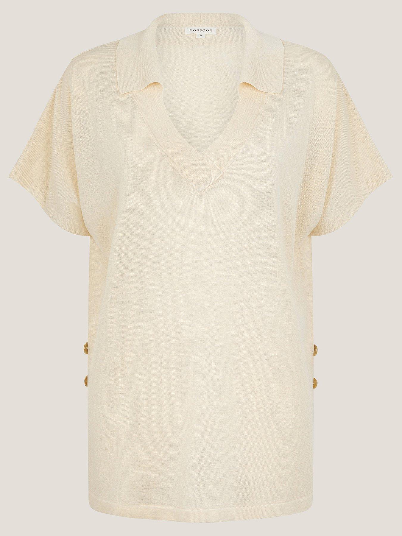 Image 3 of 5 of Monsoon Cloe Collar Jumper - Yellow