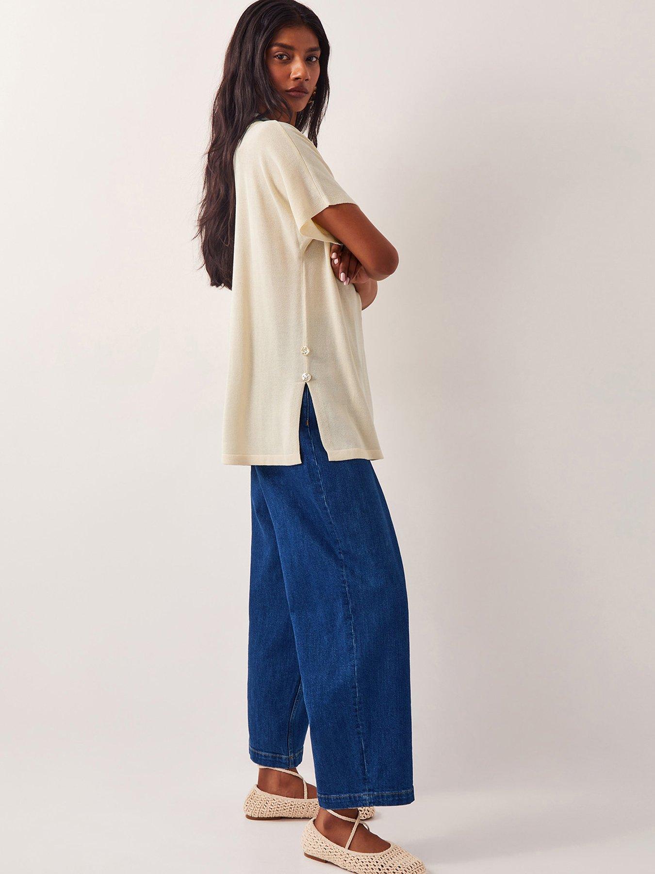 Image 4 of 5 of Monsoon Cloe Collar Jumper - Yellow