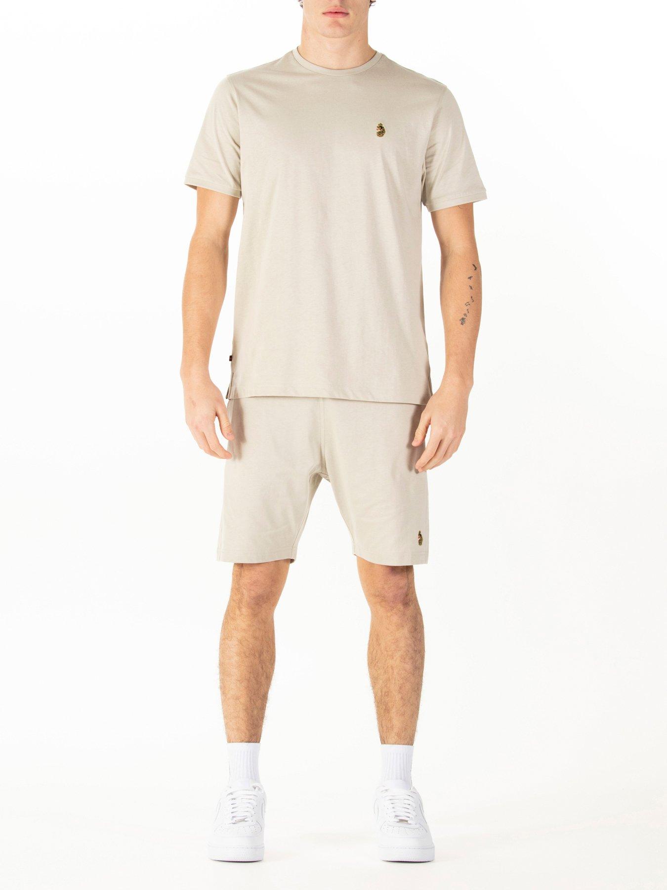 undefined Traff T-shirt And Short Set - Beige