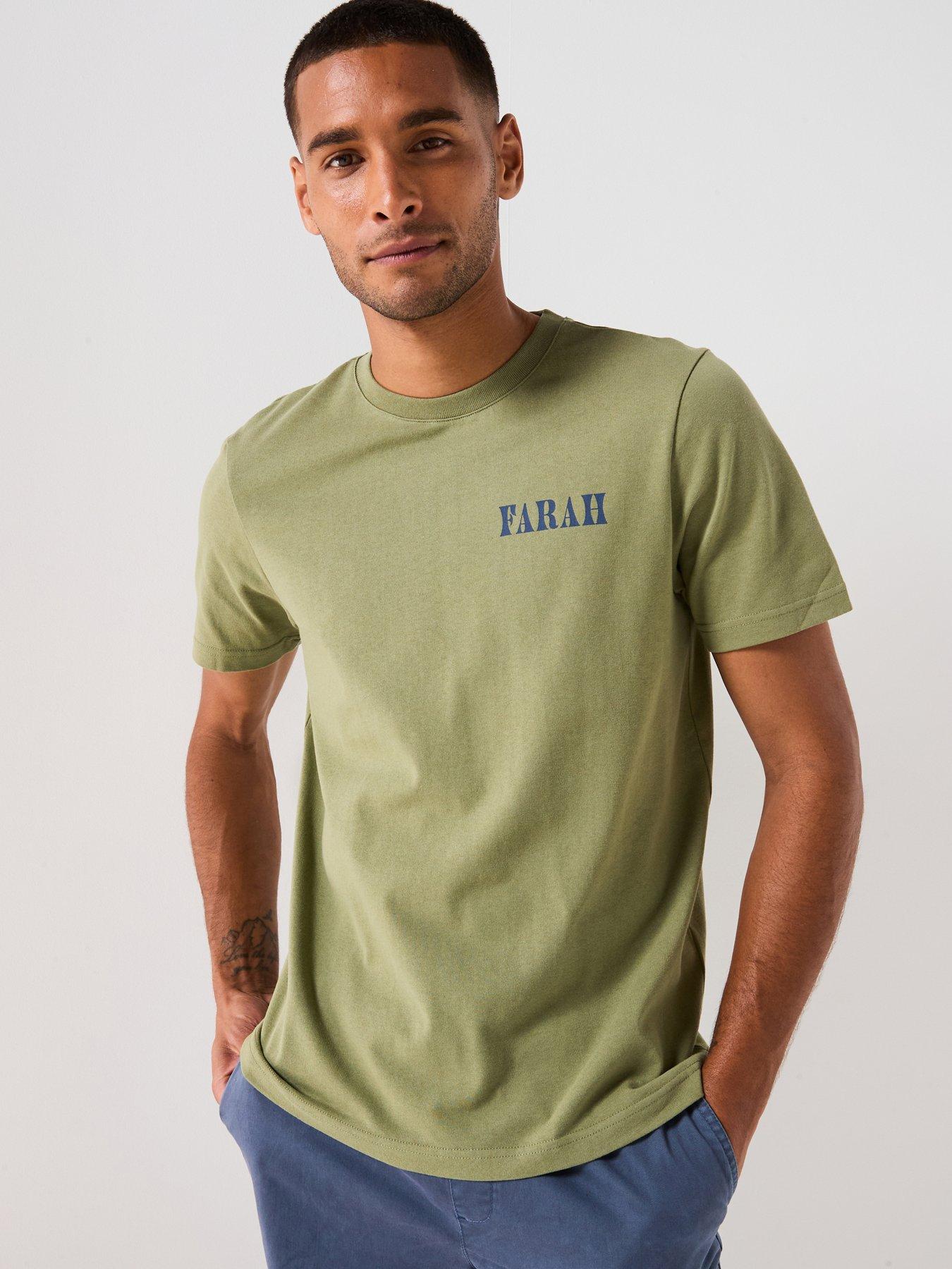 Image 2 of 6 of Farah Bulford Back Print Graphic T-shirt- Green