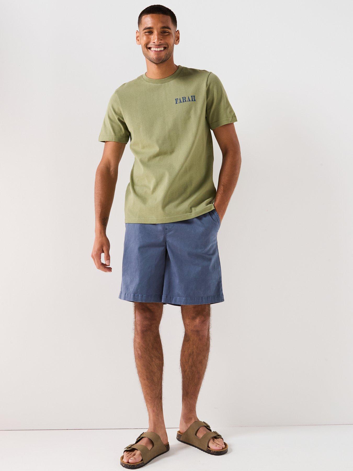 Image 3 of 6 of Farah Bulford Back Print Graphic T-shirt- Green