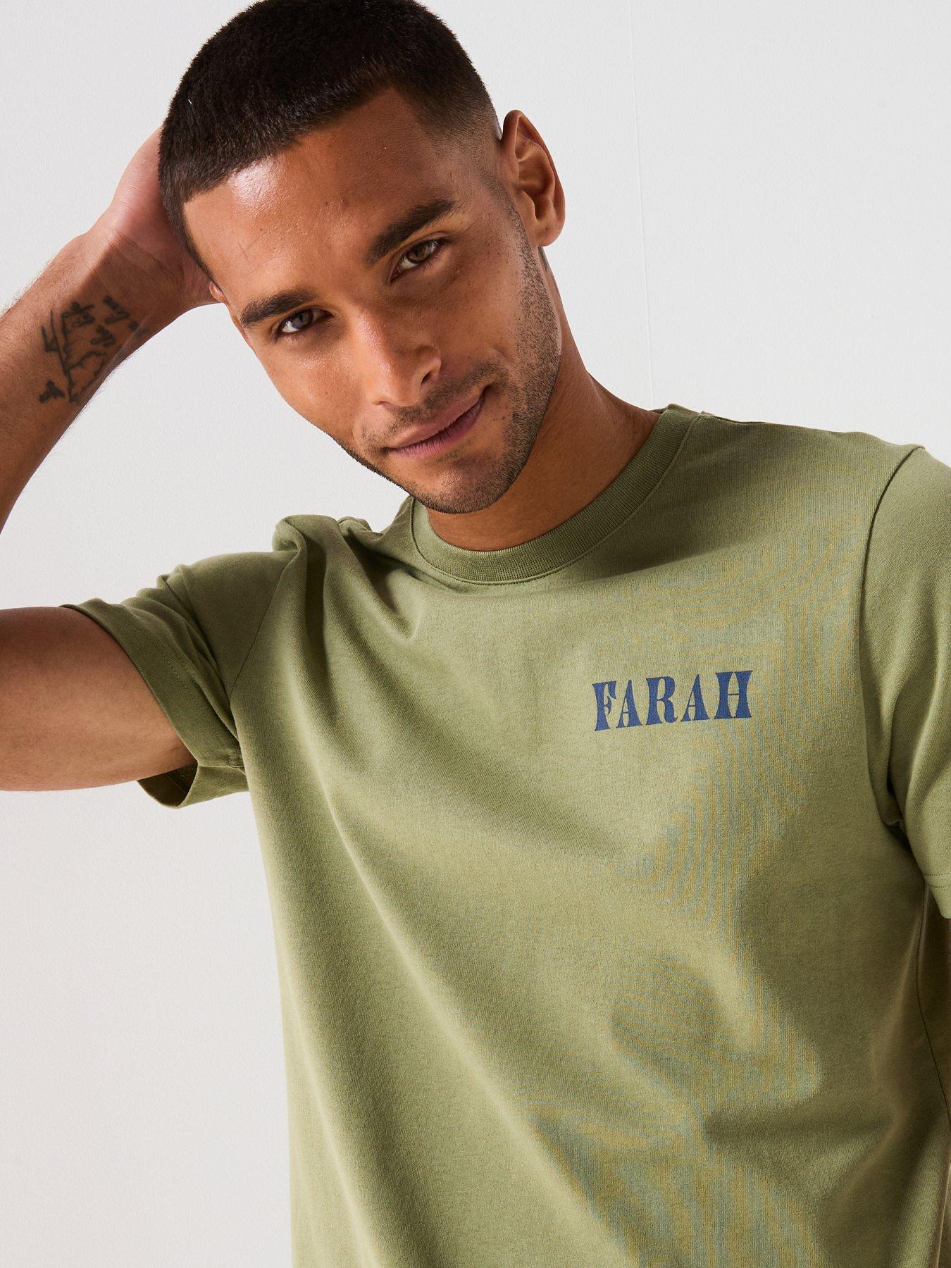 Image 4 of 6 of Farah Bulford Back Print Graphic T-shirt- Green