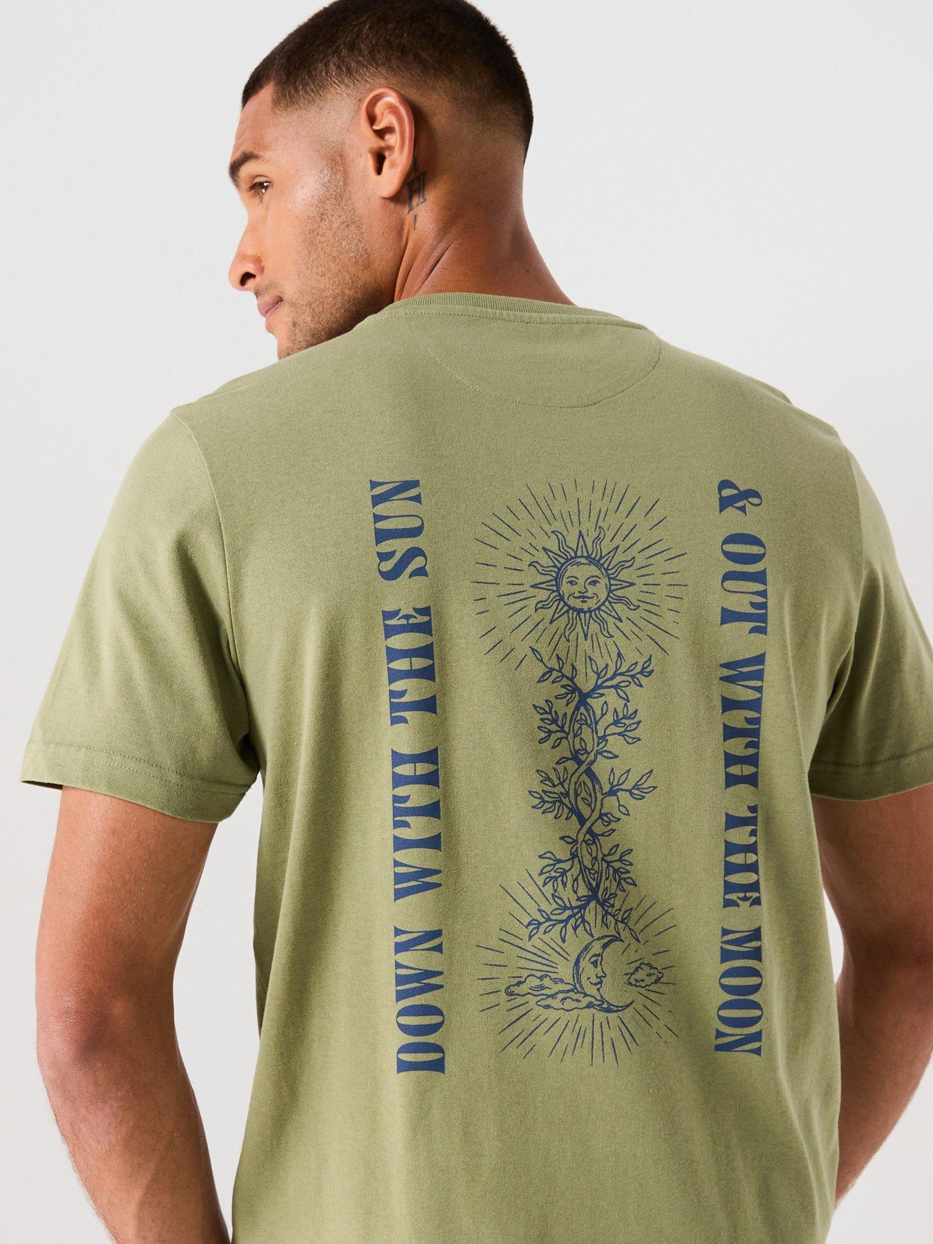 Image 5 of 6 of Farah Bulford Back Print Graphic T-shirt- Green
