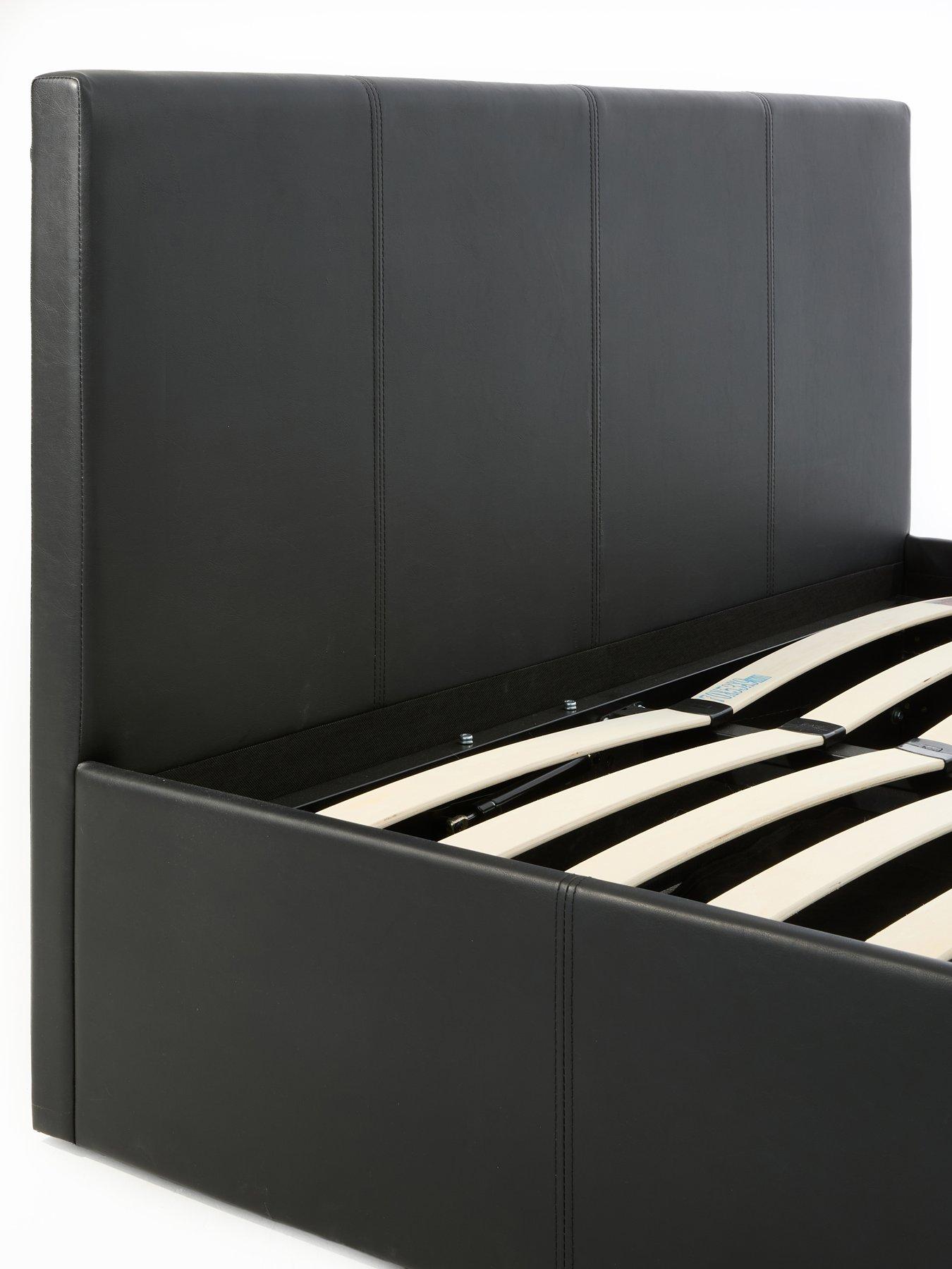 Image 5 of 7 of The Very Collection Marston Faux Leather Side&nbsp;Lift Up Storage Ottoman Bed with Mattress Options (Buy and SAVE!)&nbsp;- Black - FSC&reg; Certified