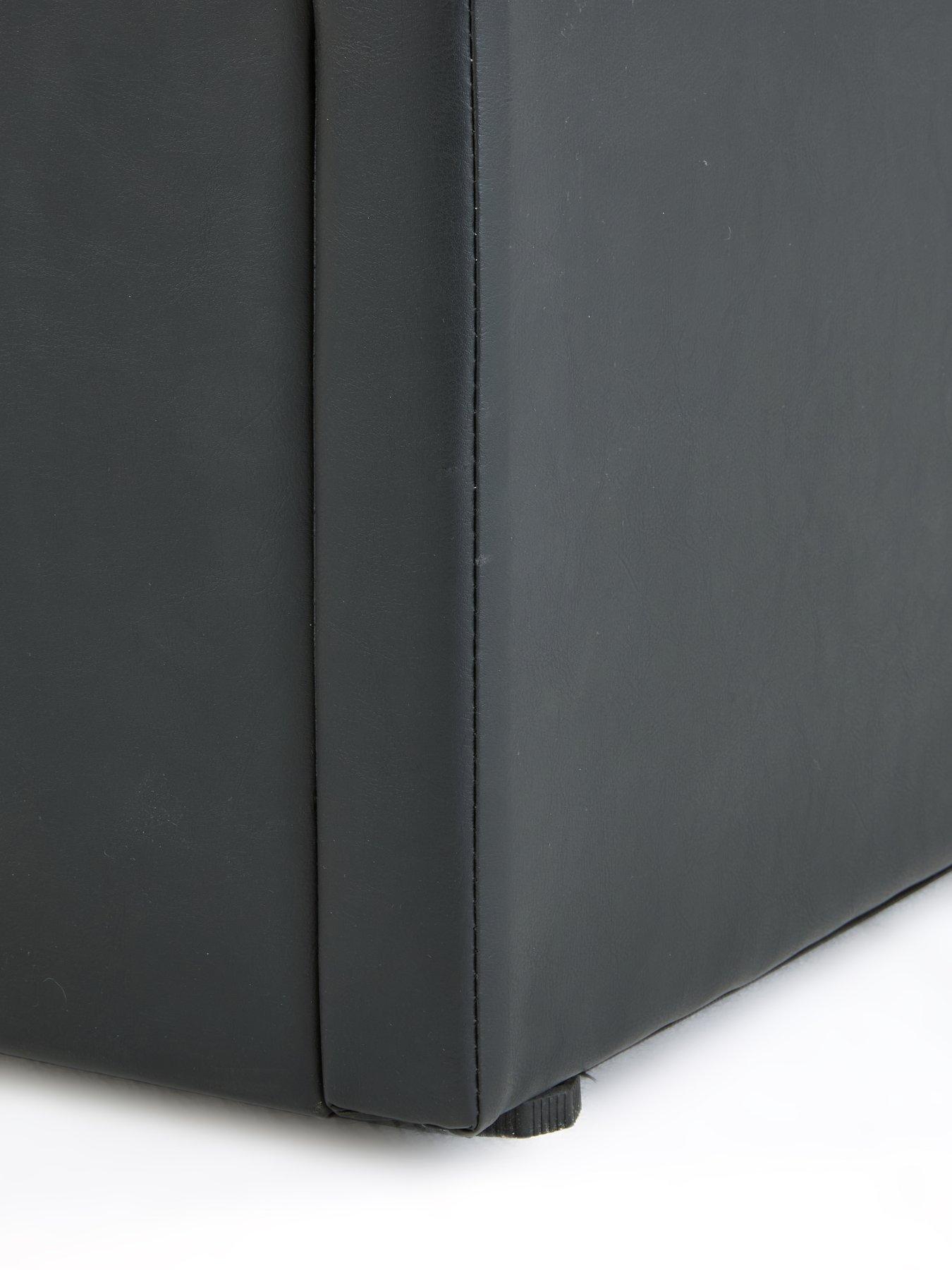 Image 6 of 7 of The Very Collection Marston Faux Leather Side&nbsp;Lift Up Storage Ottoman Bed with Mattress Options (Buy and SAVE!)&nbsp;- Black - FSC&reg; Certified