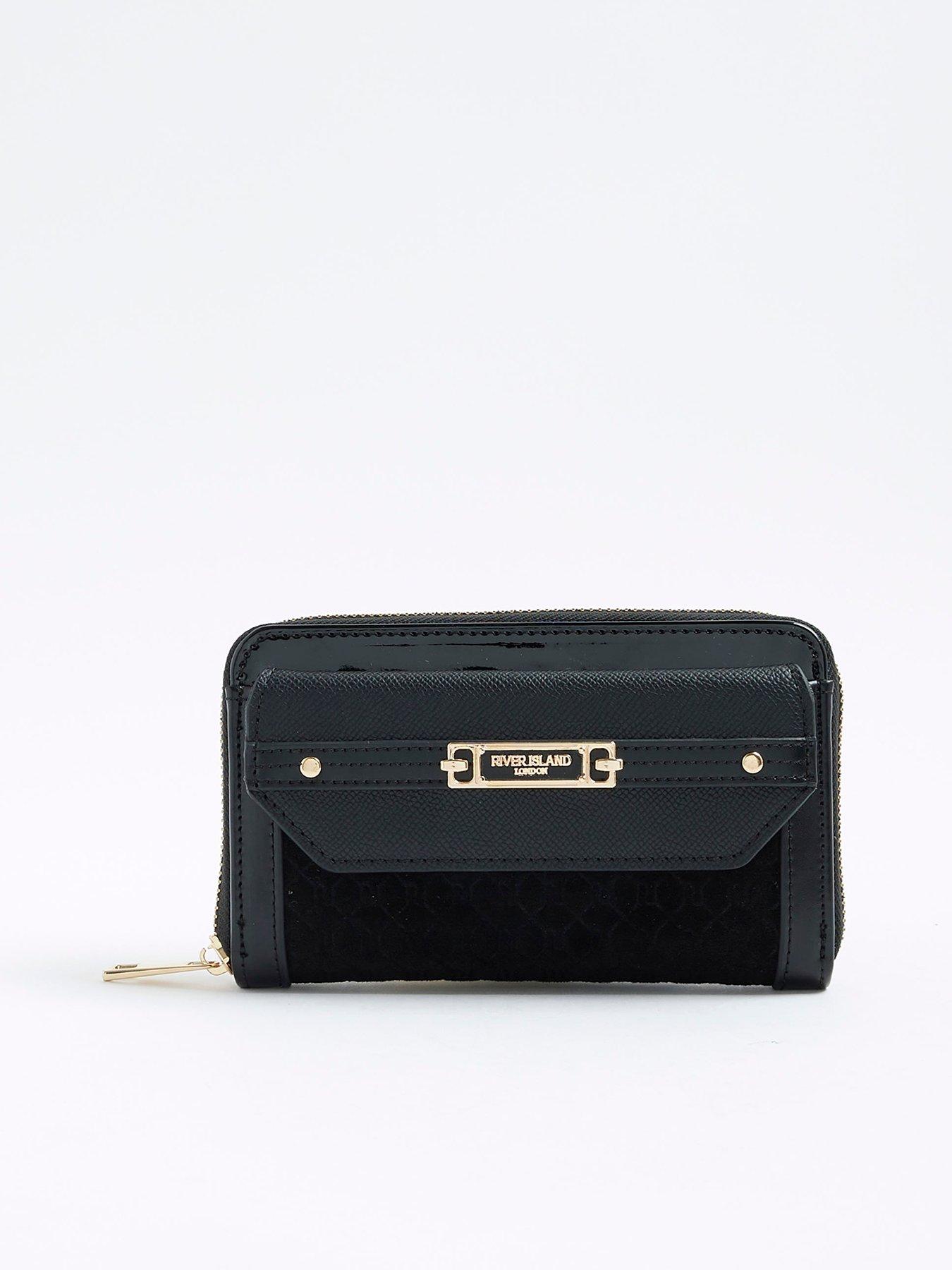 undefined Embossed Envelope Bag - Black
