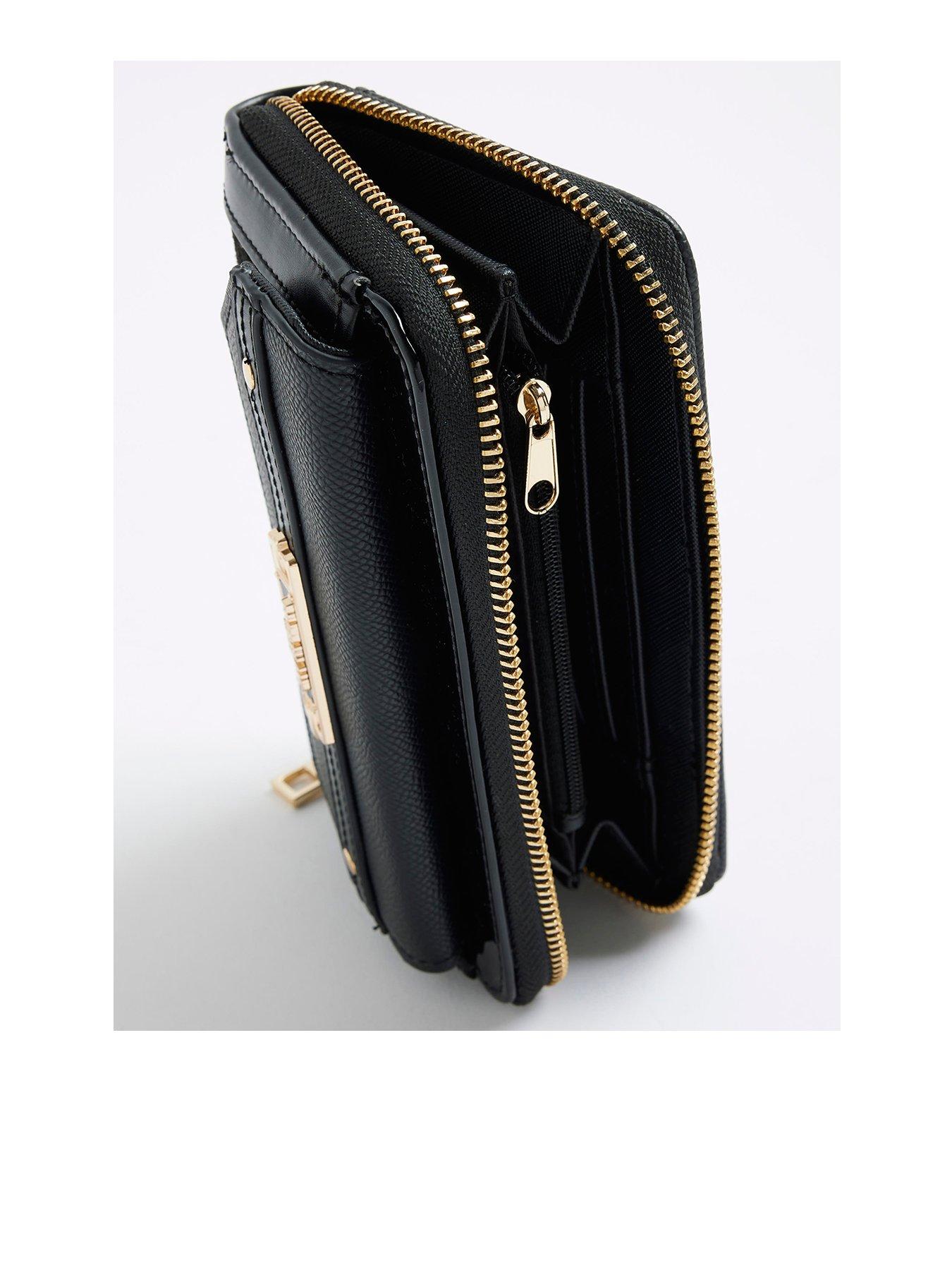 Image 3 of 5 of River Island Embossed Envelope Bag - Black