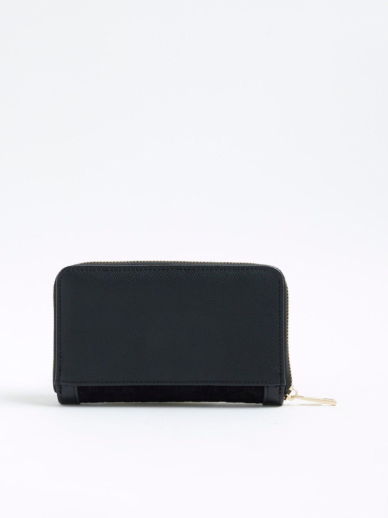 Image 5 of 5 of River Island Embossed Envelope Bag - Black