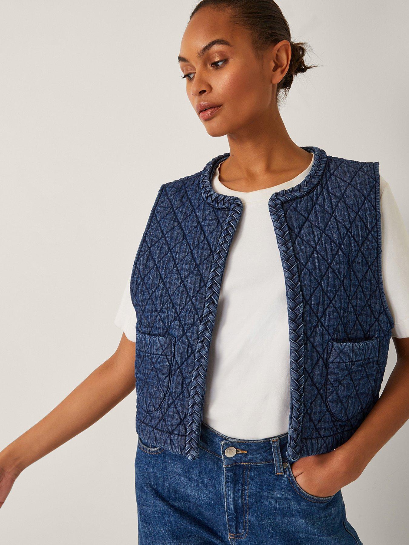 undefined Martha Waistcoat - Denim Blue