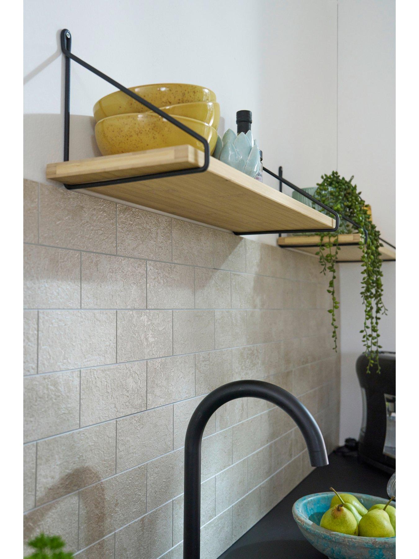 undefined Sand Stone Premium Self Adhesive Composite Wall Tiles 30.5cm (w) X 30.5cm (h) X 3mm (d) - 5 Pack