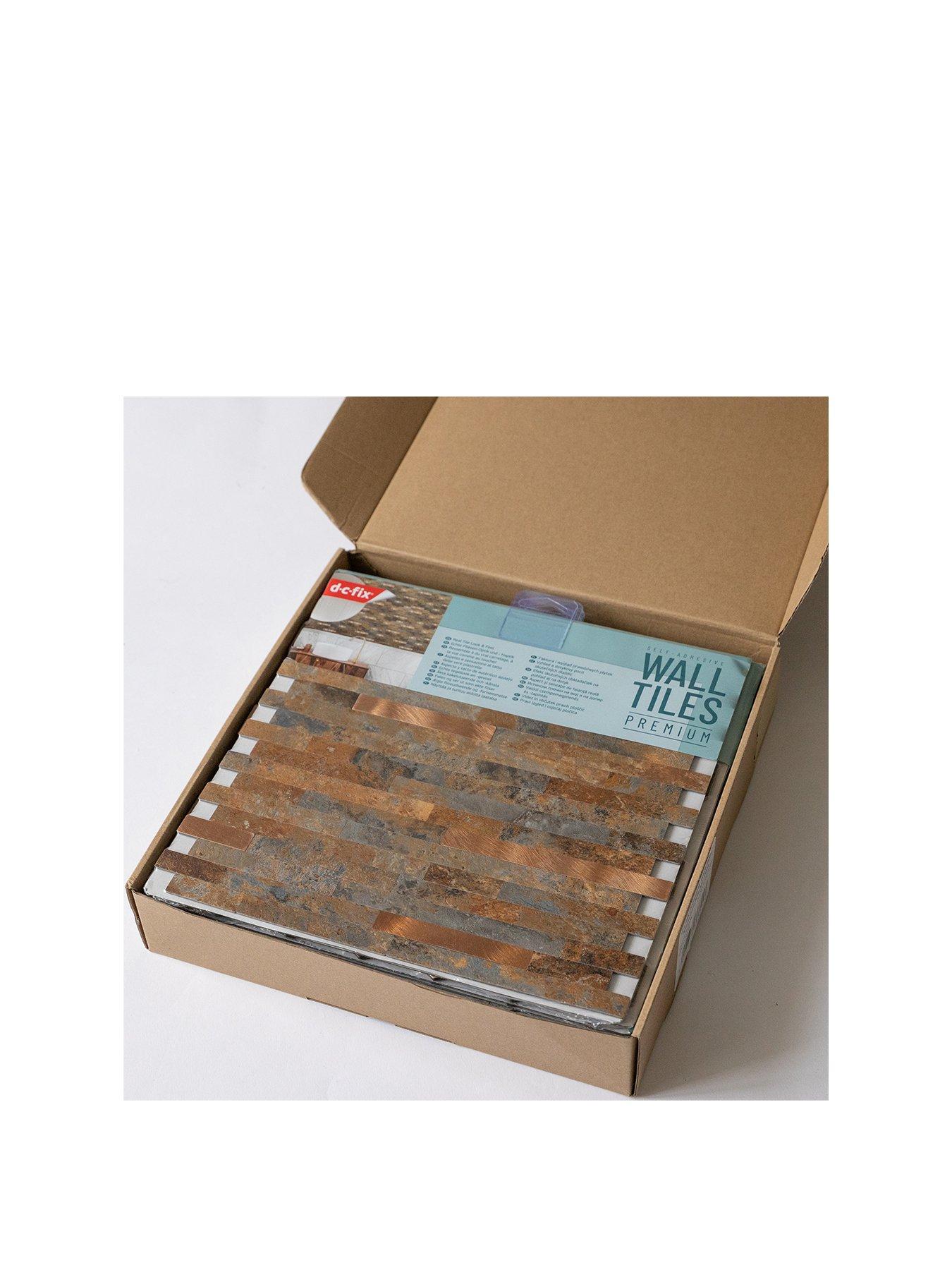 Image 2 of 8 of D-C-Fix Slate Premium Self Adhesive Composite Wall Tiles 29.2cm (w) X 29.7cm (h) X 3mm (d) - 10 Pack