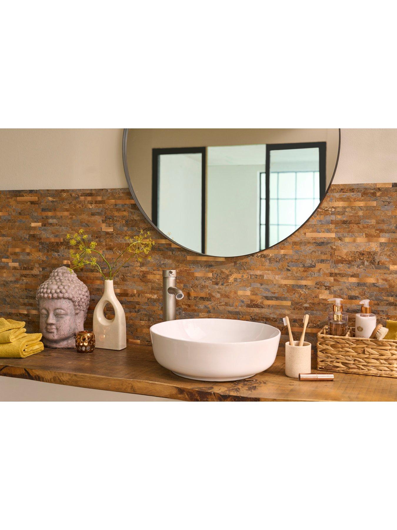 Image 7 of 8 of D-C-Fix Slate Premium Self Adhesive Composite Wall Tiles 29.2cm (w) X 29.7cm (h) X 3mm (d) - 10 Pack