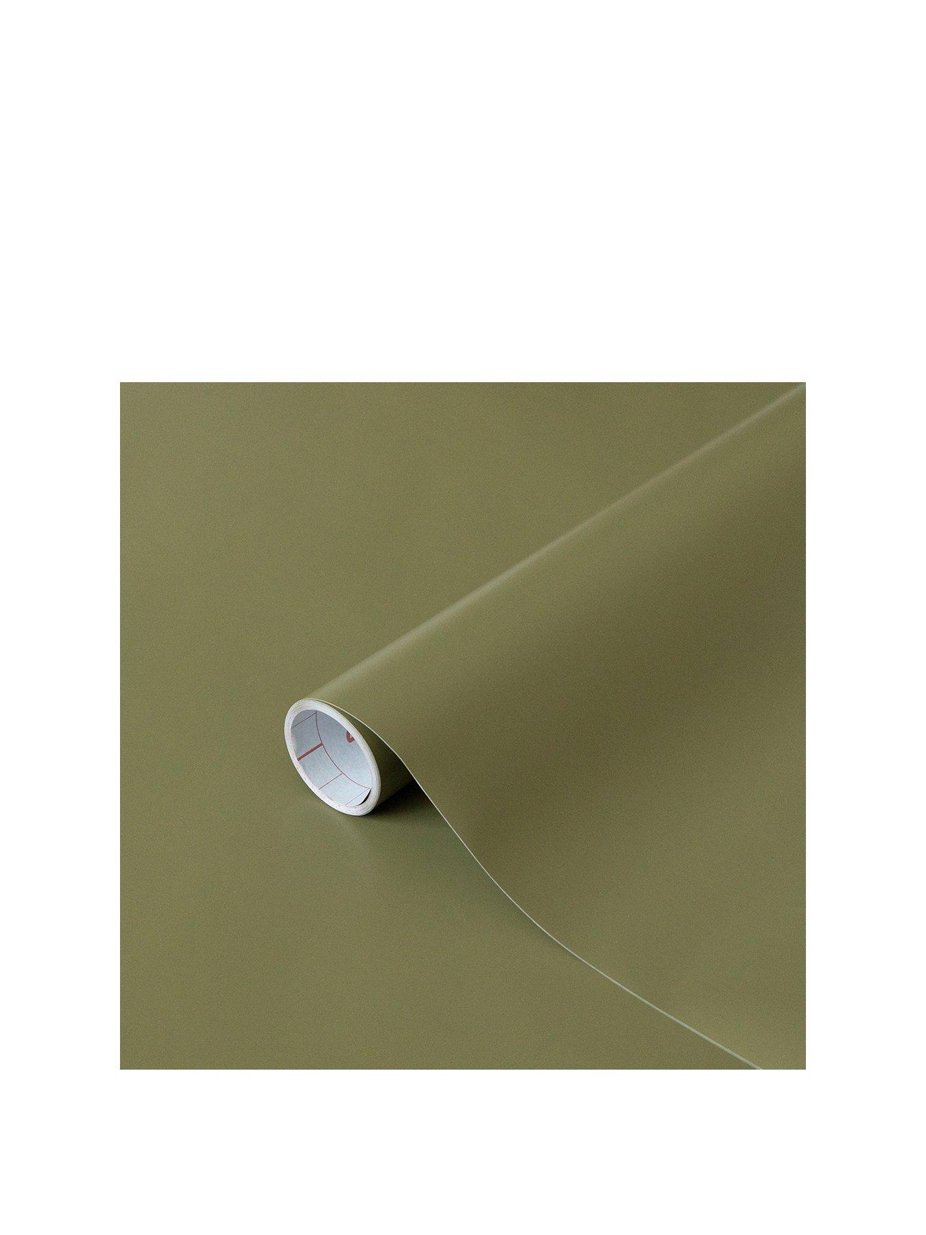 D-c-fix Plain Matt Sage Green Self Adhesive Vinyl Wrap Film For Kitchen Doors And Furniture 2m L 67 5cm W Pack Of 5 Rolls~5060578106110 09c Mp