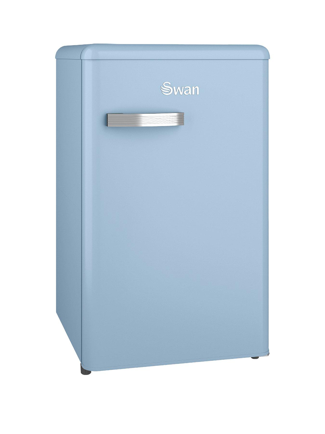 undefined SR11035BLNE Retro Under Counter Fridge, 90L - Blue