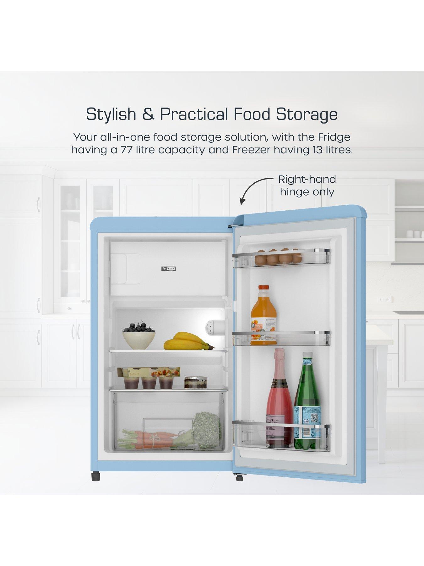 Image 3 of 6 of Swan SR11035BLNE Retro Under Counter Fridge, 90L - Blue
