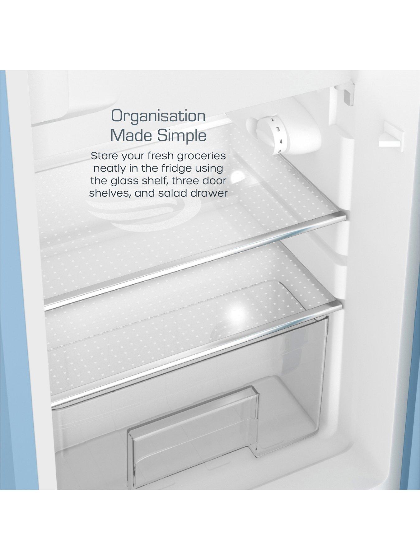 Image 4 of 6 of Swan SR11035BLNE Retro Under Counter Fridge, 90L - Blue
