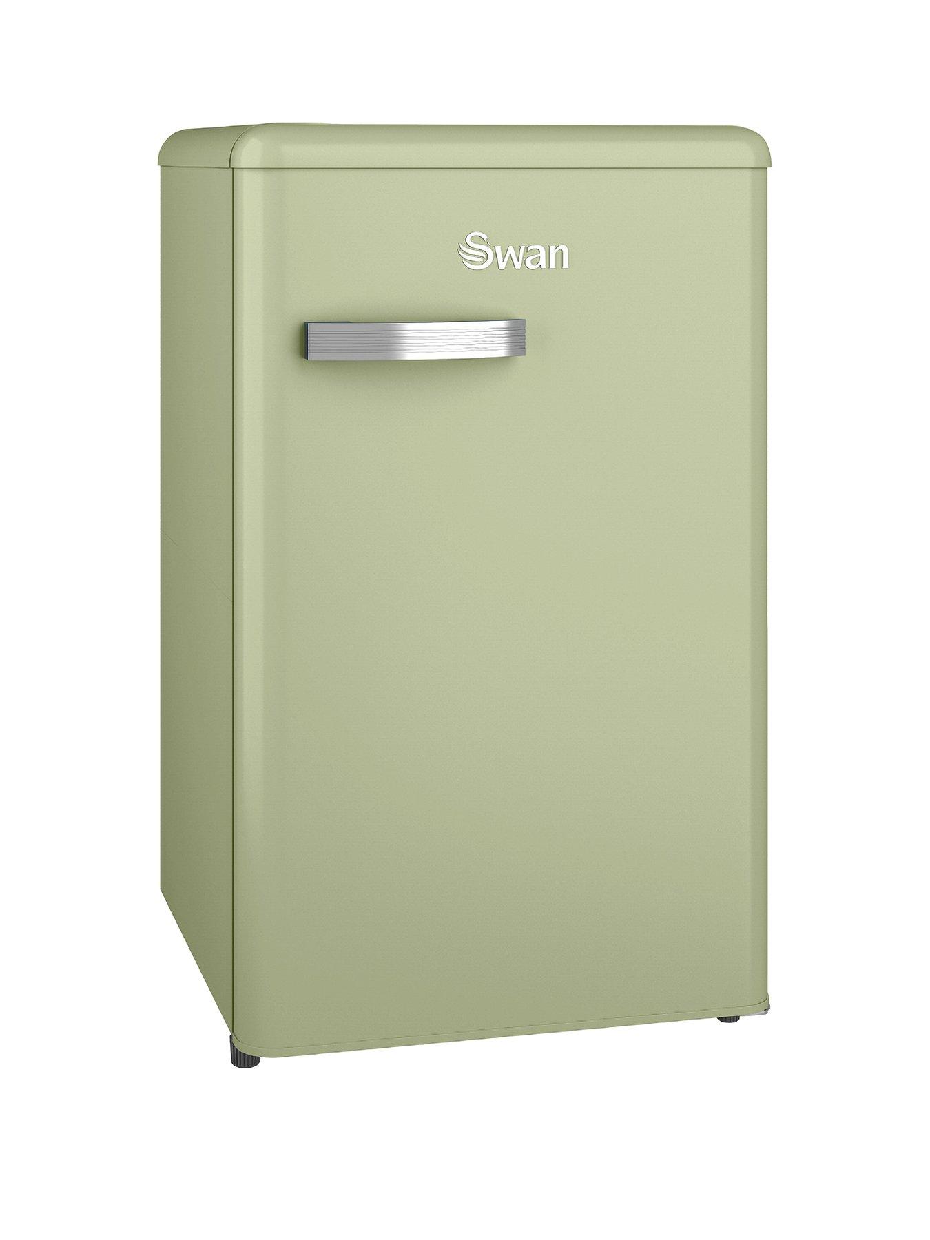 Image 1 of 6 of Swan SR11035GNE Retro Green Under-Counter Fridge 90L