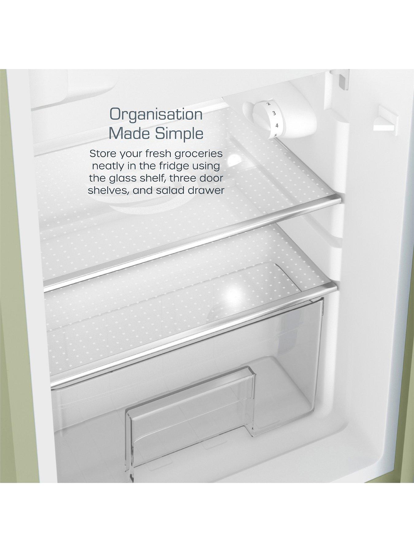 Image 4 of 6 of Swan SR11035GNE Retro Green Under-Counter Fridge 90L