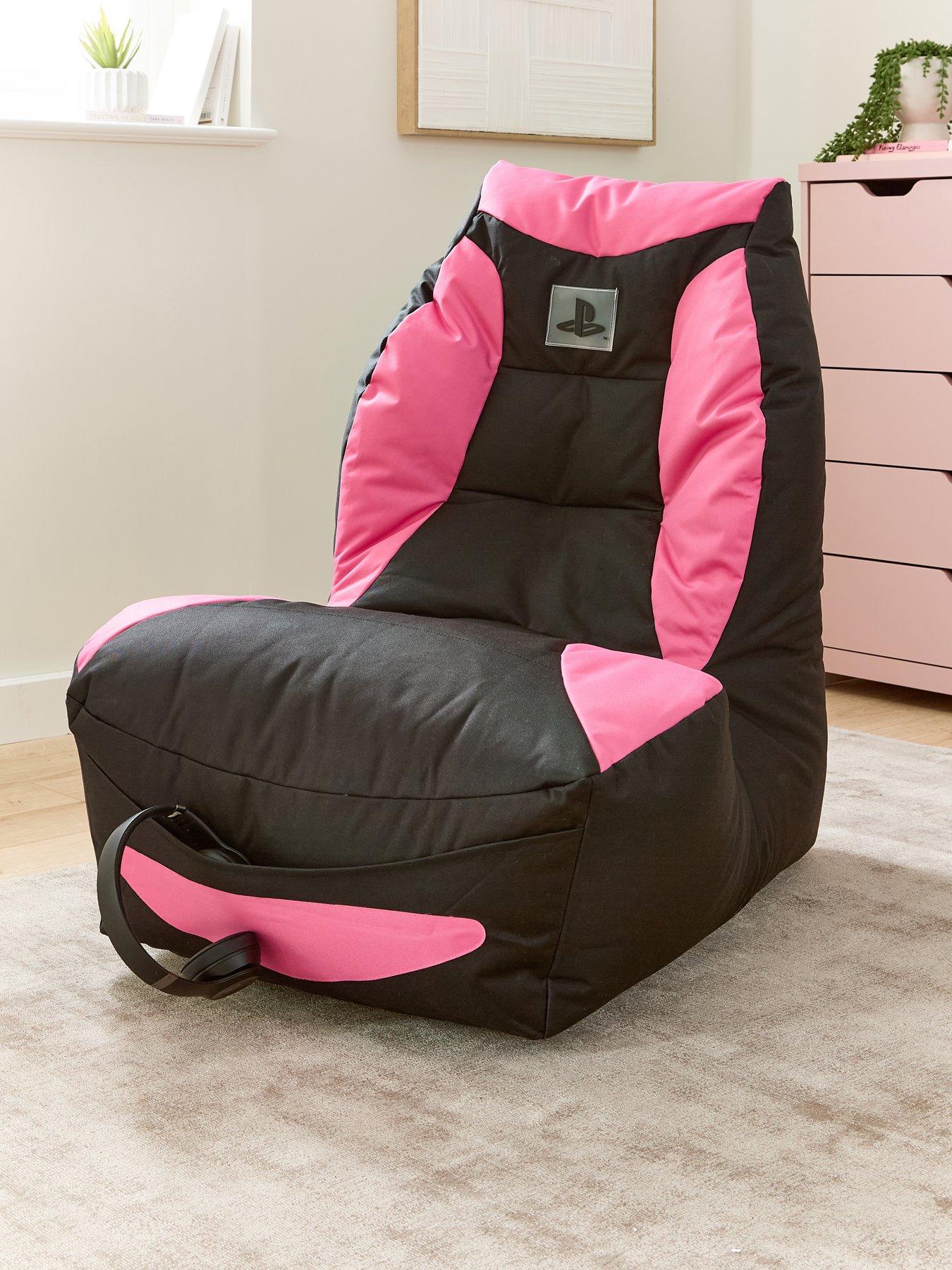 undefined Kaikoo Teen Gaming Beanbag Chair- Pink