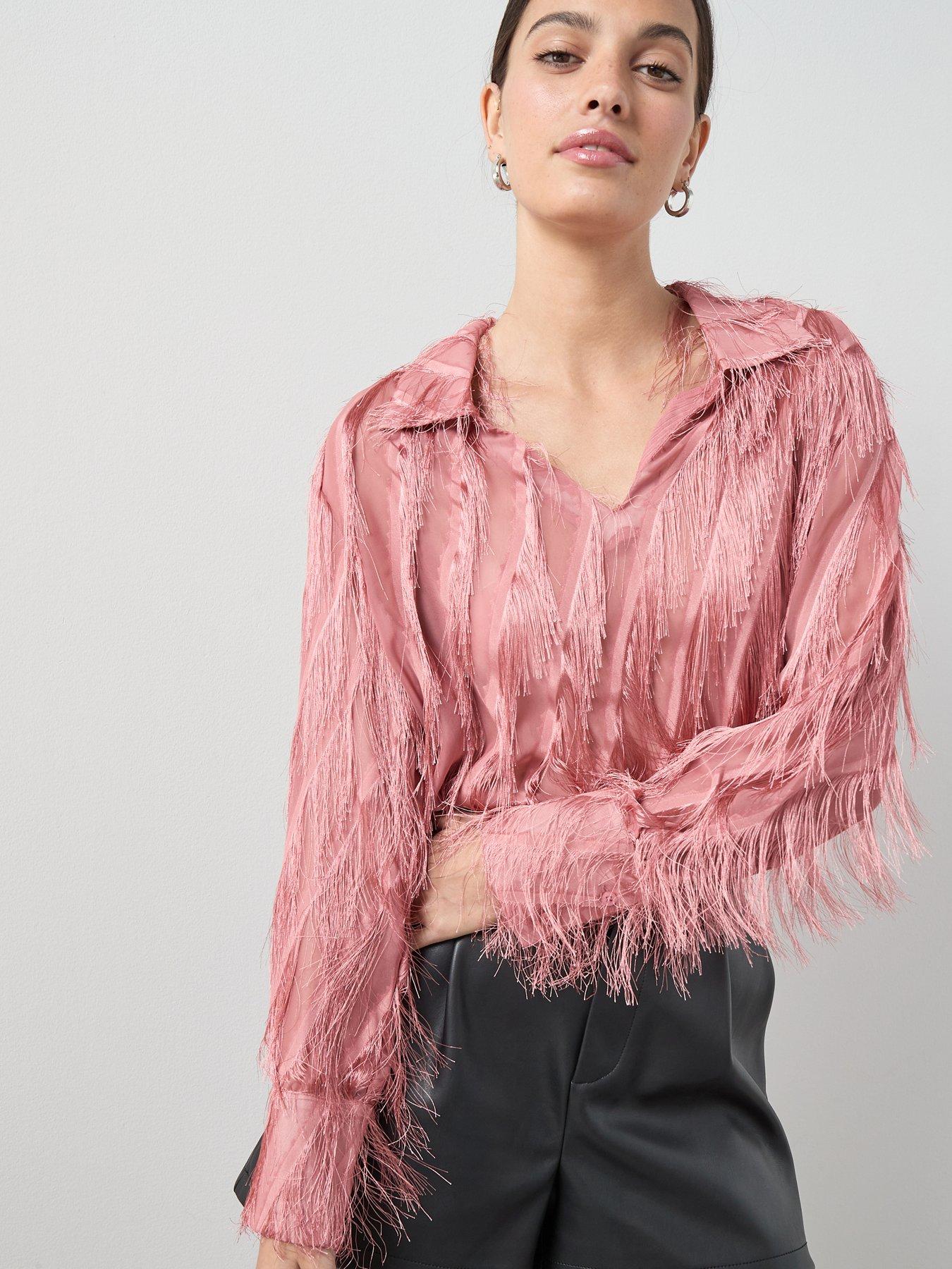 The Very Collection Tassel Detail Blouse - Pink