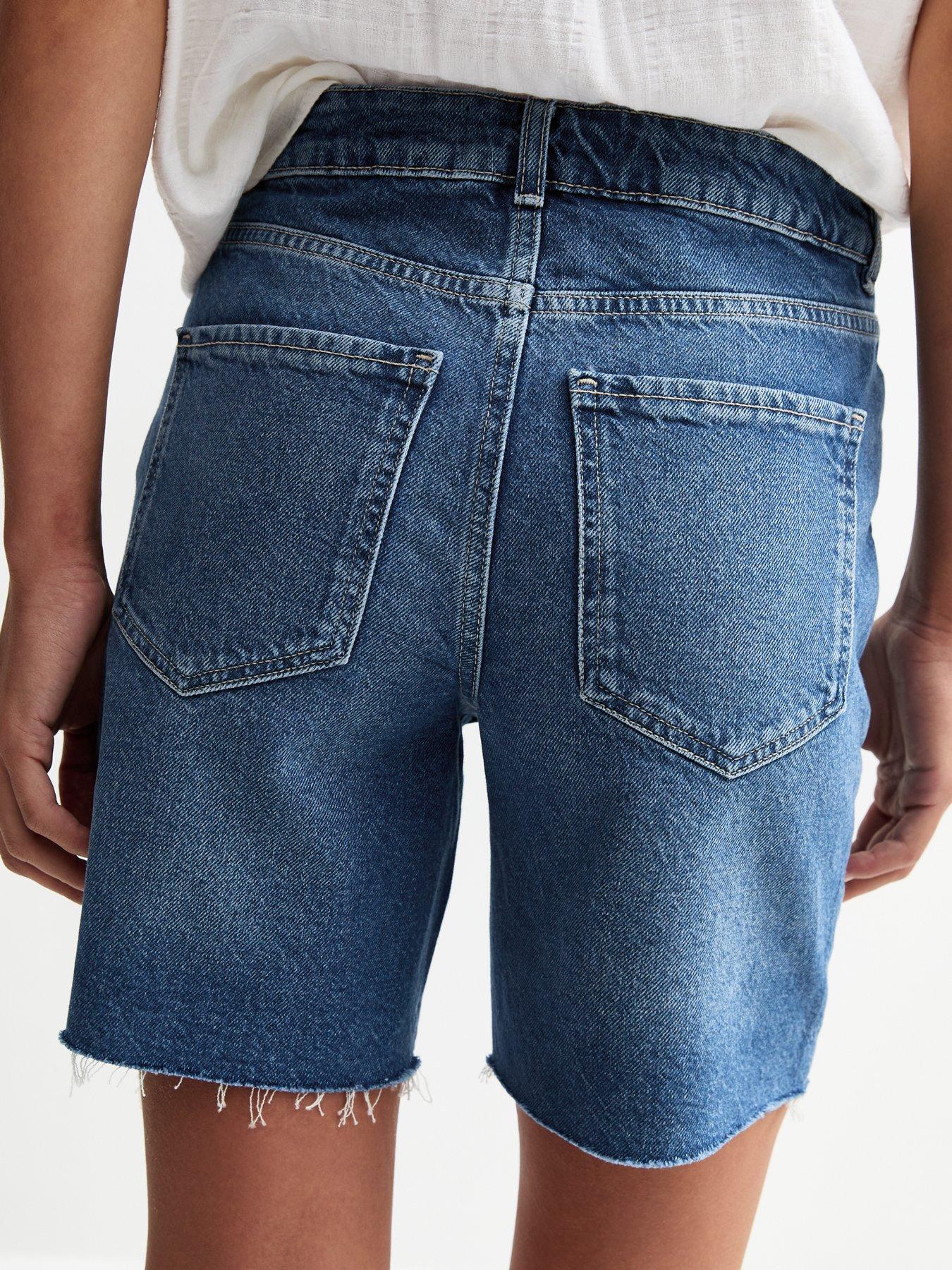 Diesel Blue Cotton Bermuda Shorts