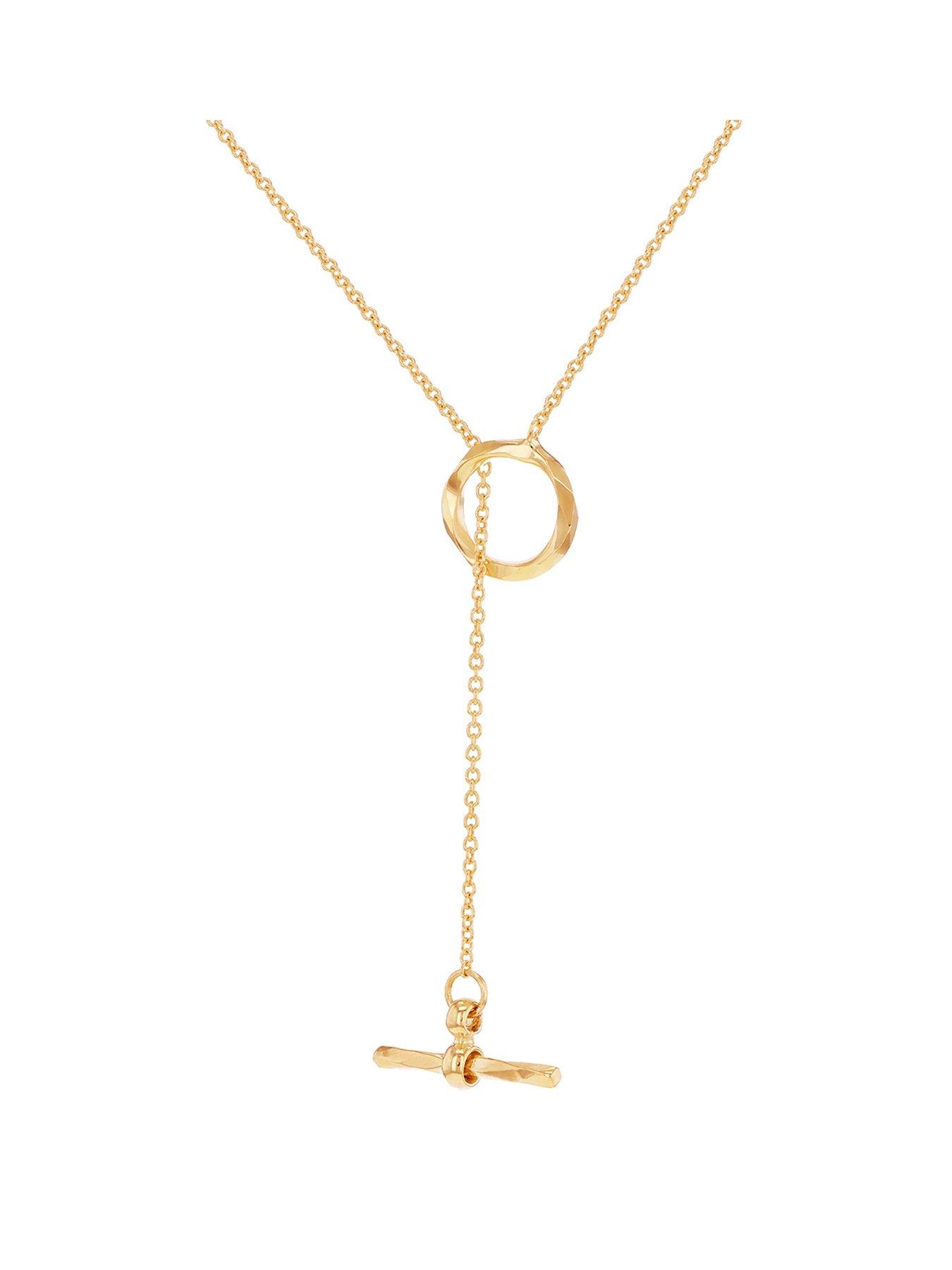 undefined 9ct Lariat Drop Necklace