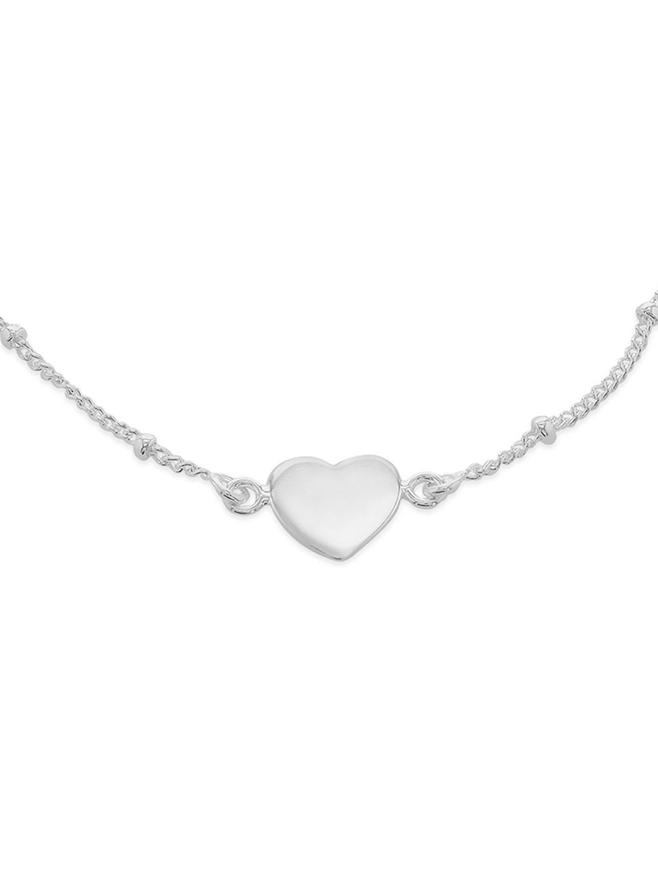 Image 3 of 4 of The Love Collection Silver Hrt Pg Ball Adj Bracelet