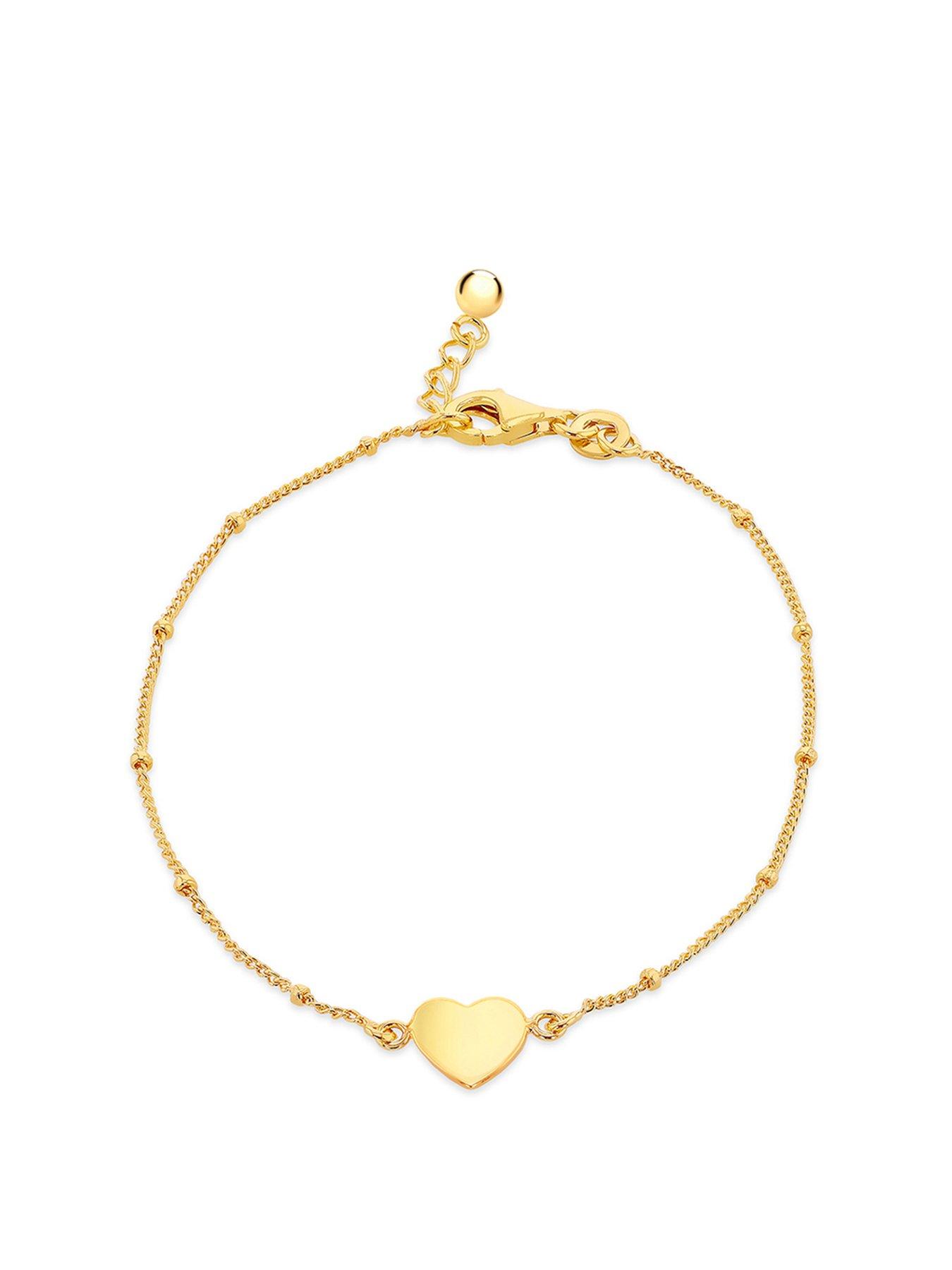 undefined Silver Gp Hrt Pg Ball Adj Bracelet