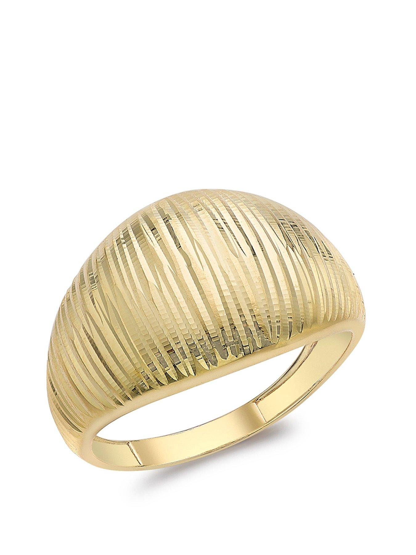 undefined 9ct Dc Dome Ring