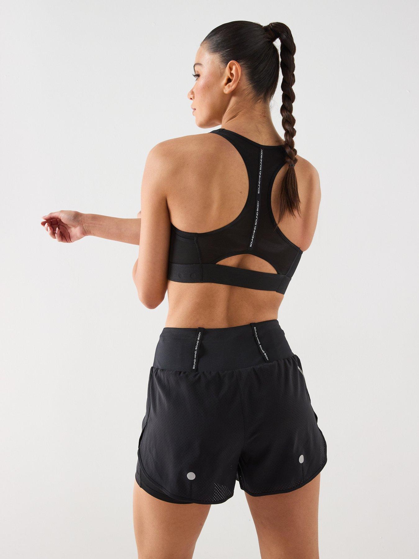 Image 2 of 5 of Asics Womens Running Road Compression Sports Bra - Black