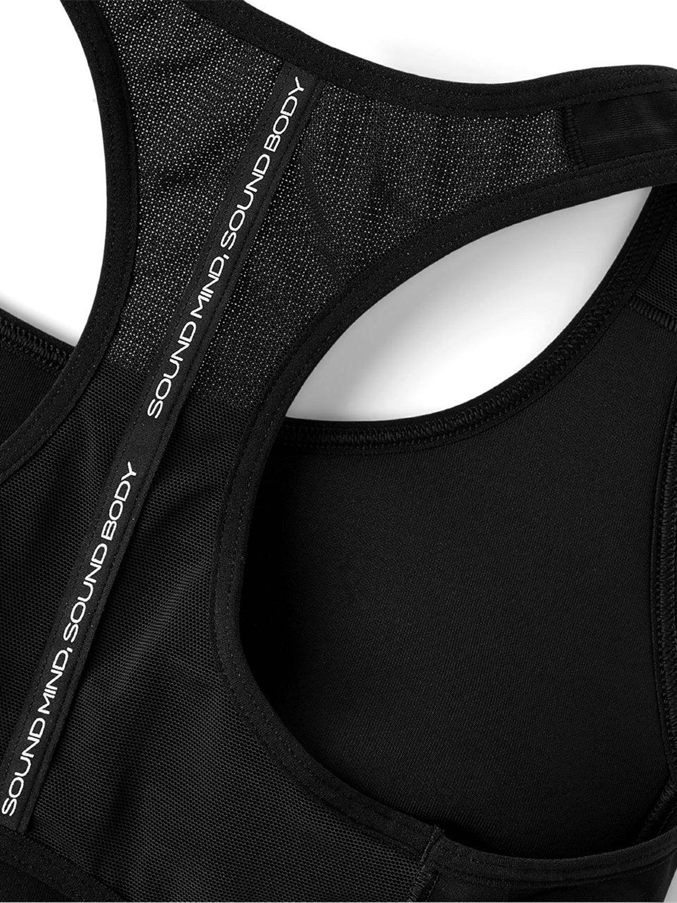 Image 5 of 5 of Asics Womens Running Road Compression Sports Bra - Black