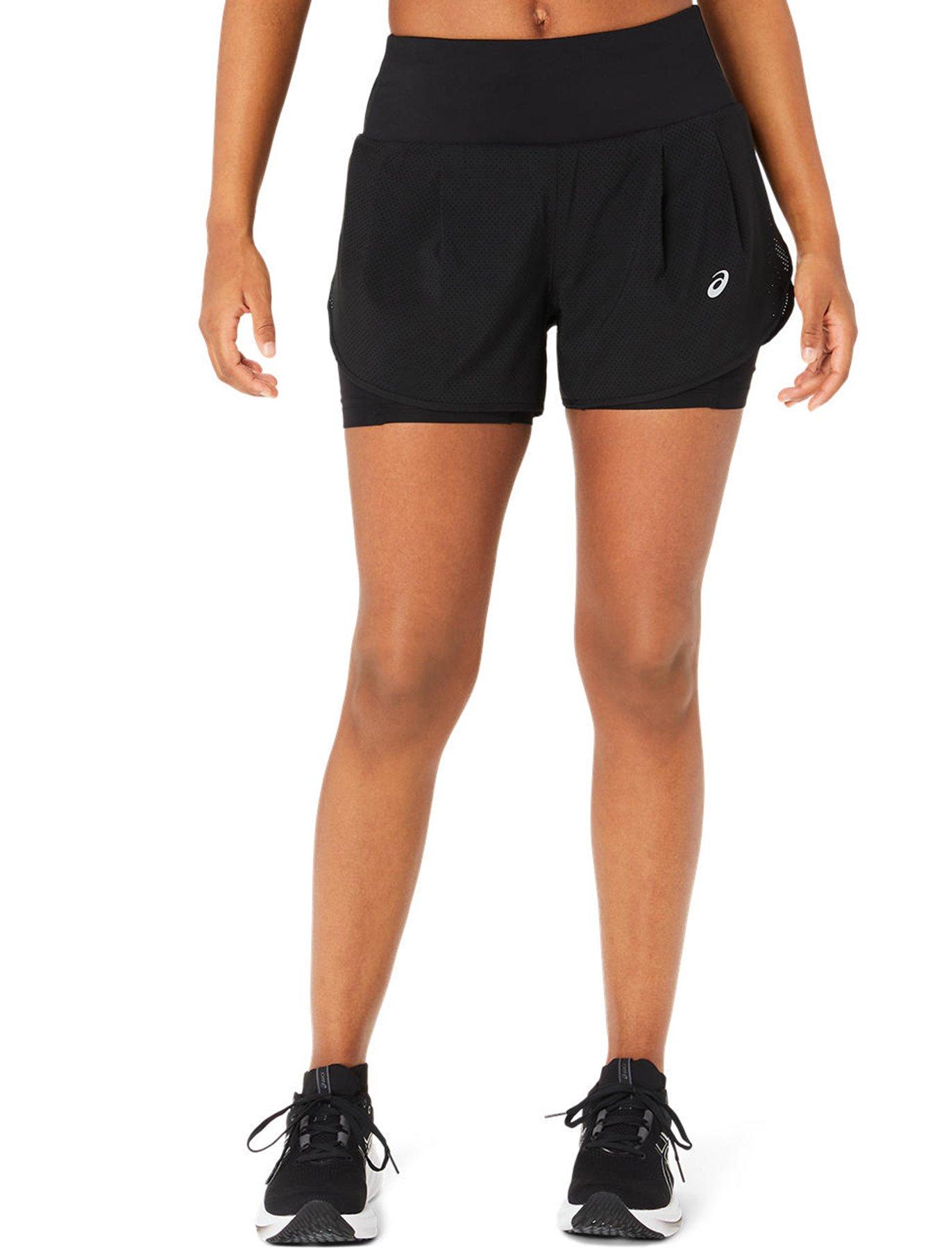 Asics Womens Running Road 2In1 Shorts - Black