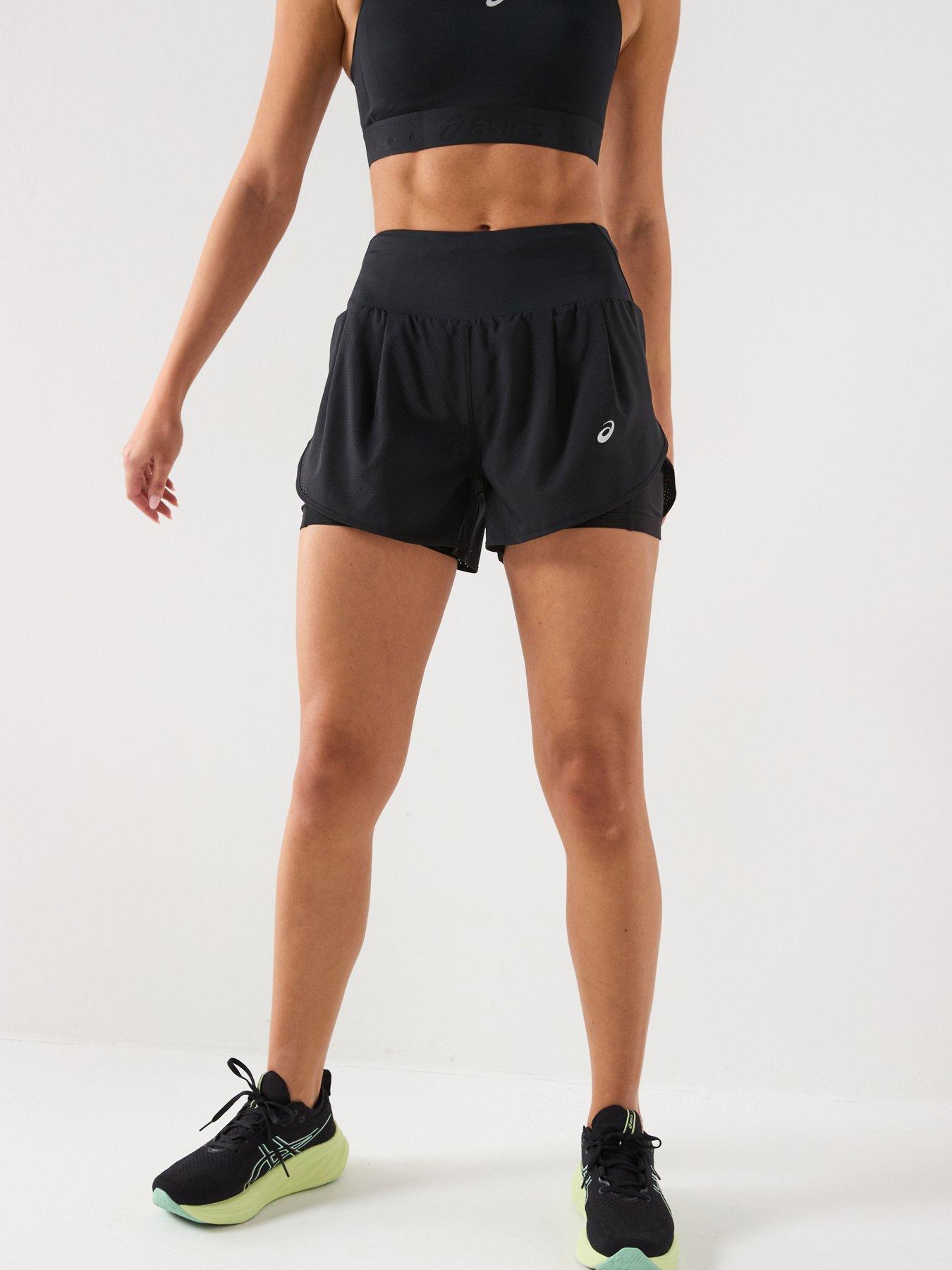 Image 1 of 6 of Asics Womens Running Road 2In1 Shorts - Black