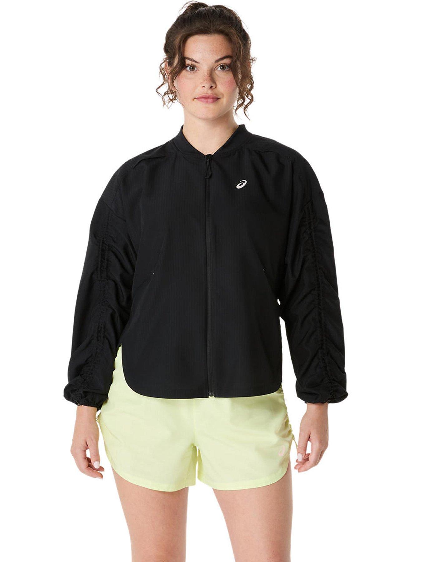 Asics Womens Running Nagino Adjustable Jacket - Black
