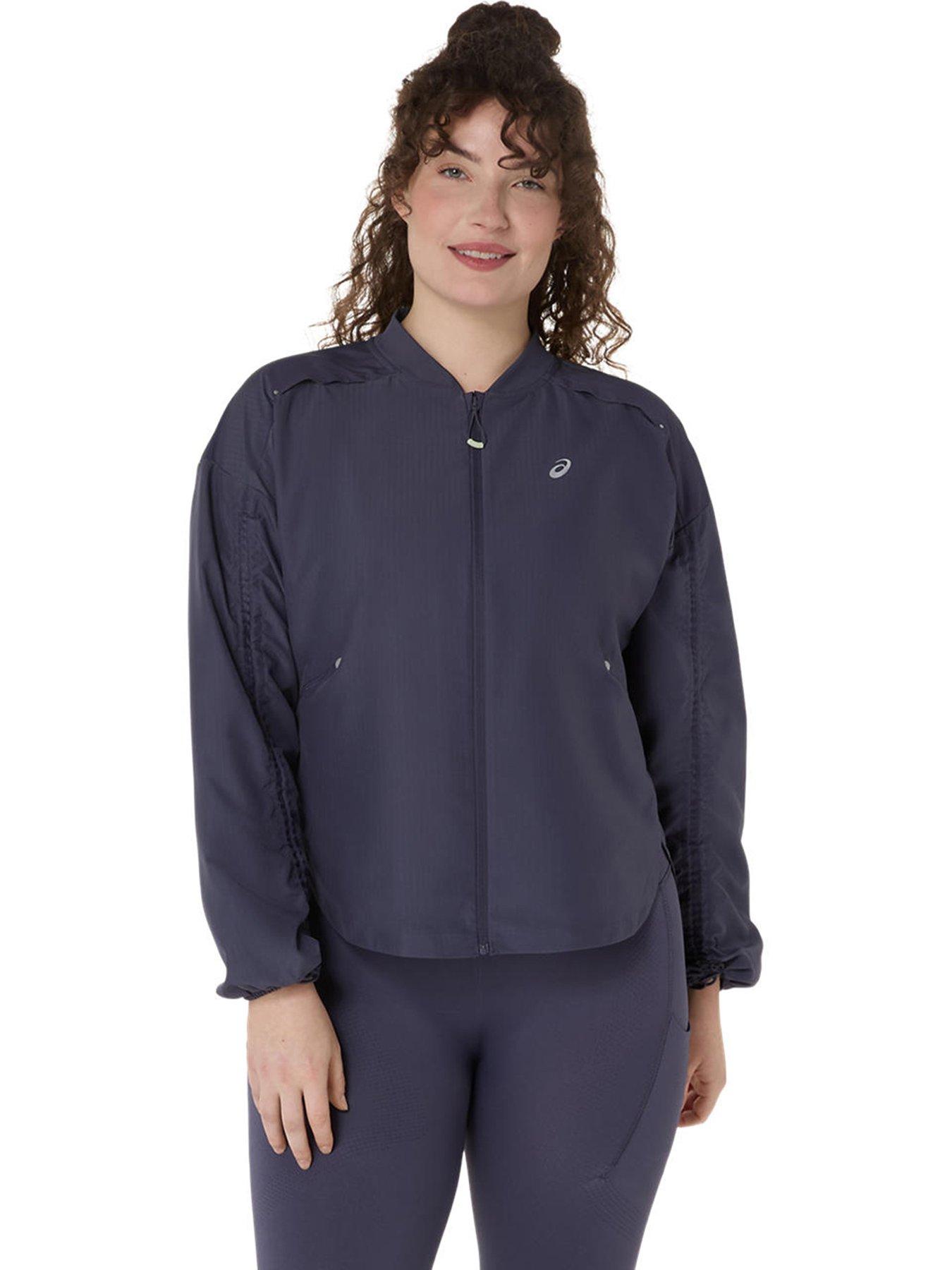 Asics Womens Running Nagino Adjustable Jacket - Blue