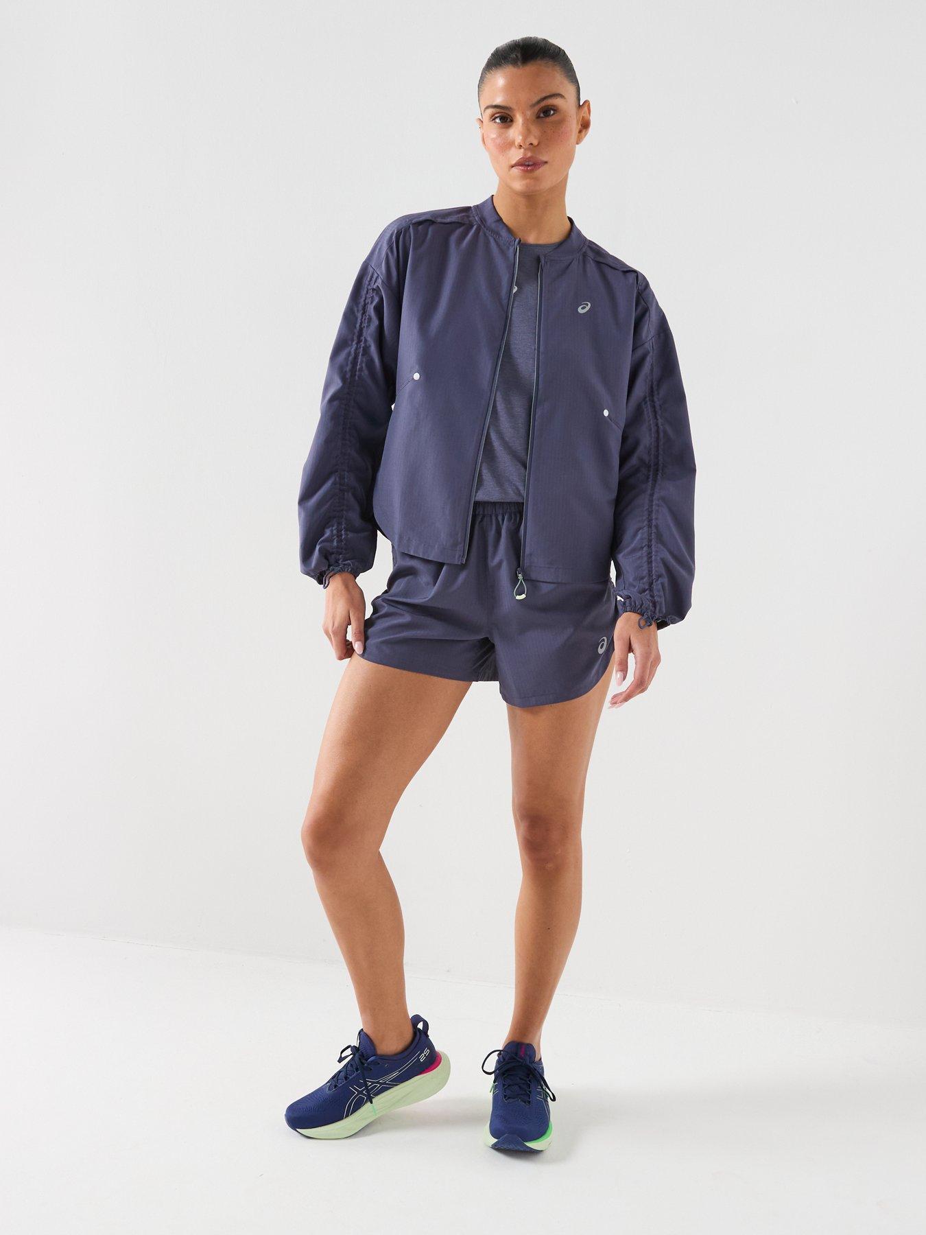 Asics Womens Running Nagino Adjustable Jacket - Blue | Very