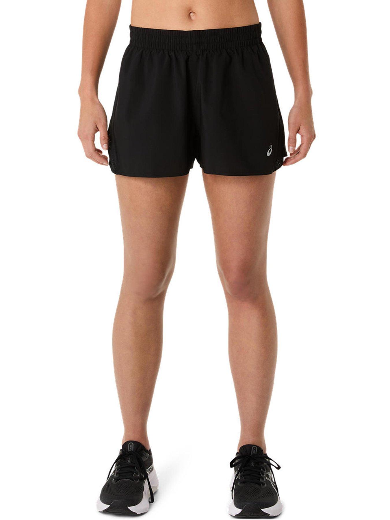 undefined Womens Running Core Split Shorts - Black