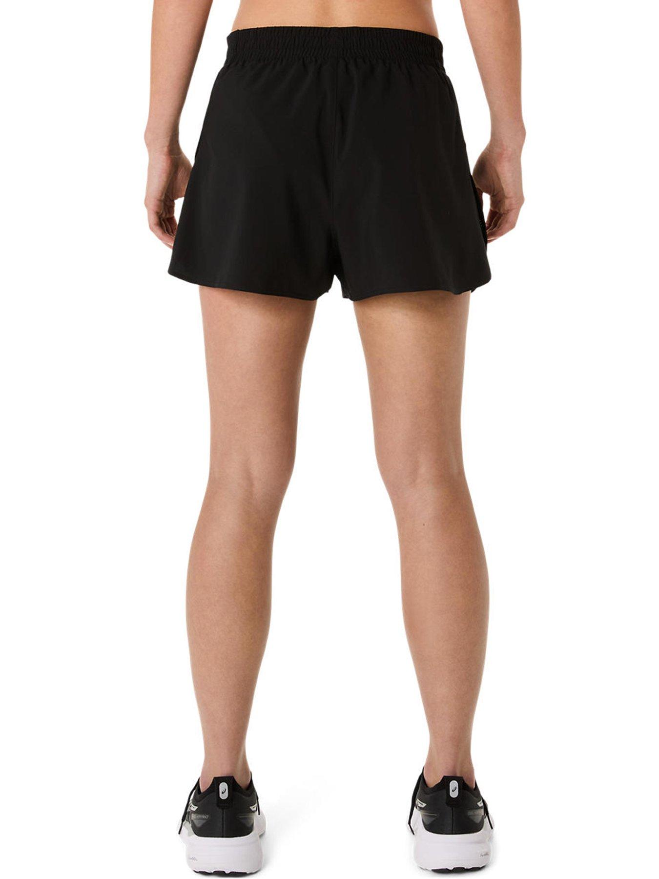 Image 2 of 4 of Asics Womens Running Core Split Shorts - Black