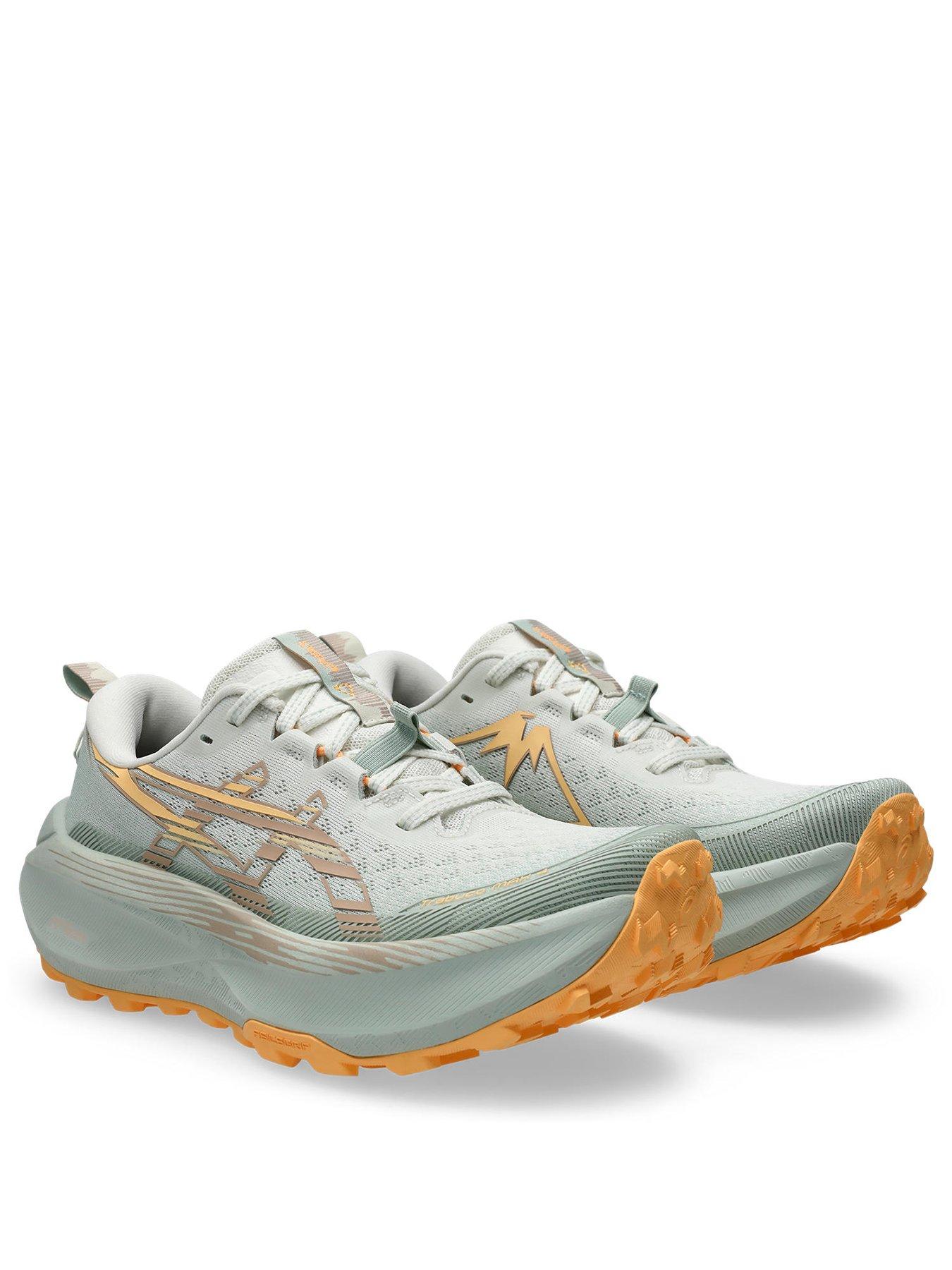 Image 2 of 7 of Asics Womens Trail Running Trabuco Max 4 Trainers - Green/orange