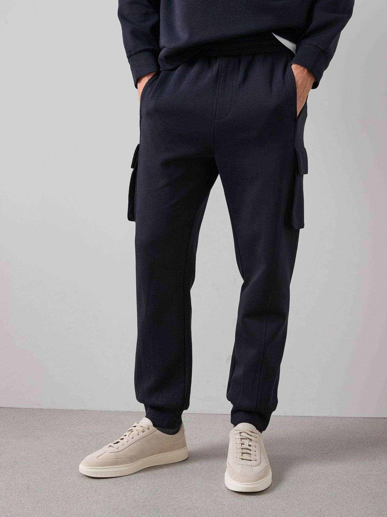 The Very Collection Cotton Rich Cargo Joggers - Navy