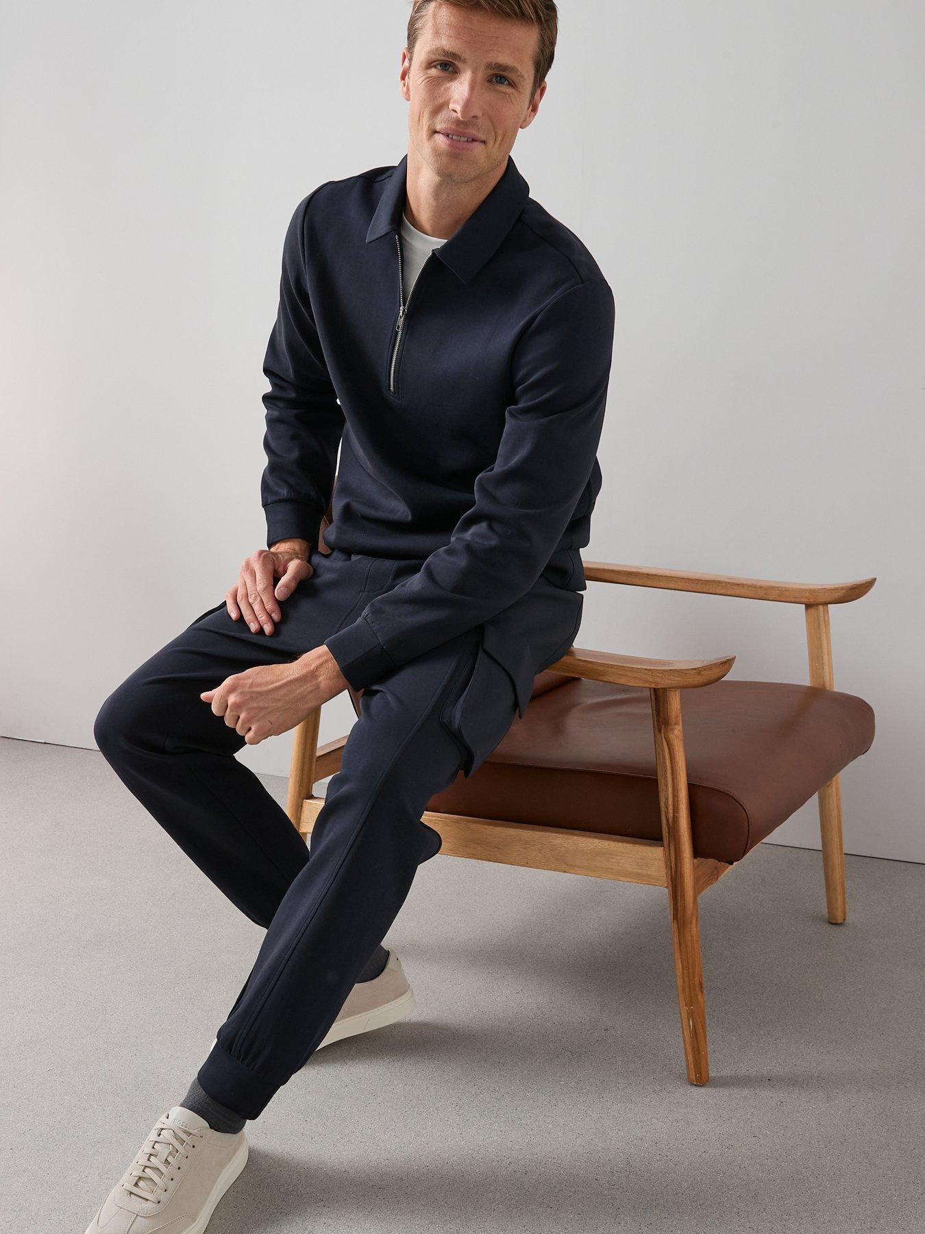 Image 6 of 6 of The Very Collection Cotton Rich Cargo Joggers - Navy