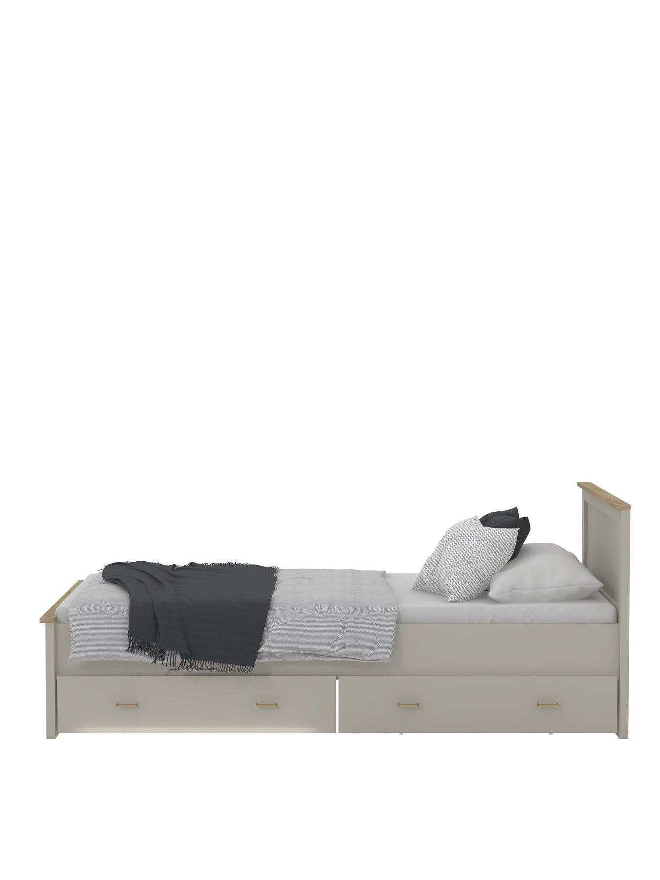 Image 3 of 7 of The Very Collection Daisy Single Bed Frame with Mattress Options (Buy &amp; SAVE!) - Grey -&nbsp;FSC&reg; Certified