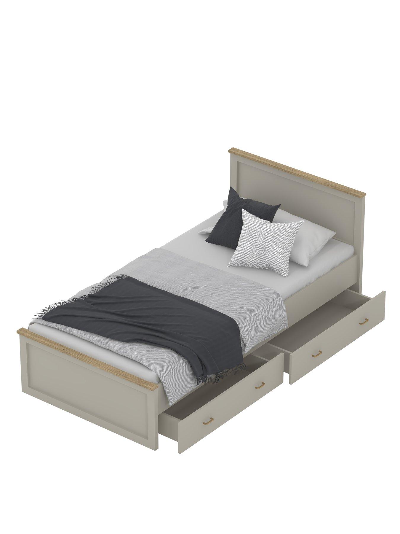 Image 4 of 7 of The Very Collection Daisy Single Bed Frame with Mattress Options (Buy &amp; SAVE!) - Grey -&nbsp;FSC&reg; Certified